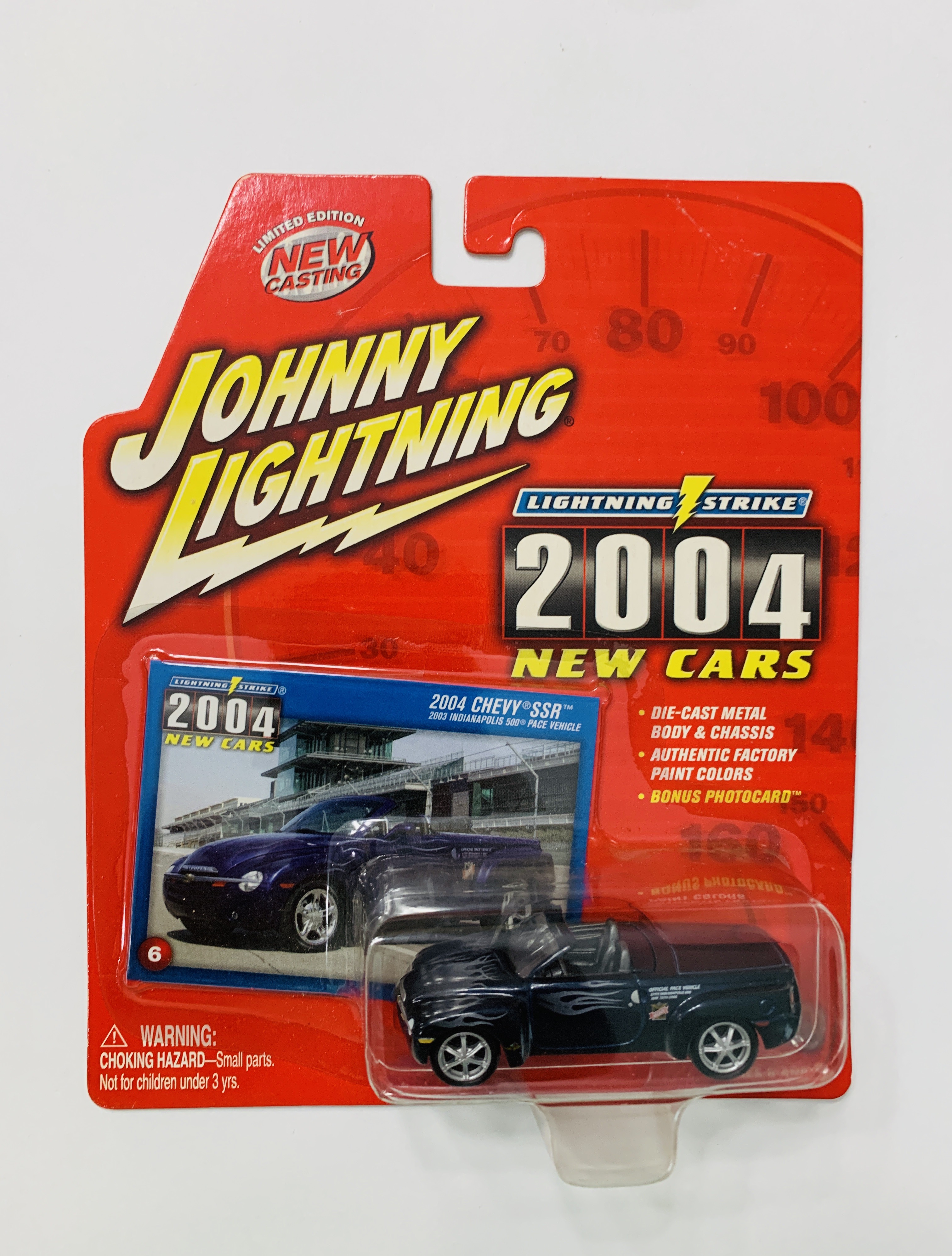 Johnny Lightning Lightning Strike 2004 New Cars 2004 Chevy SSR - Blue