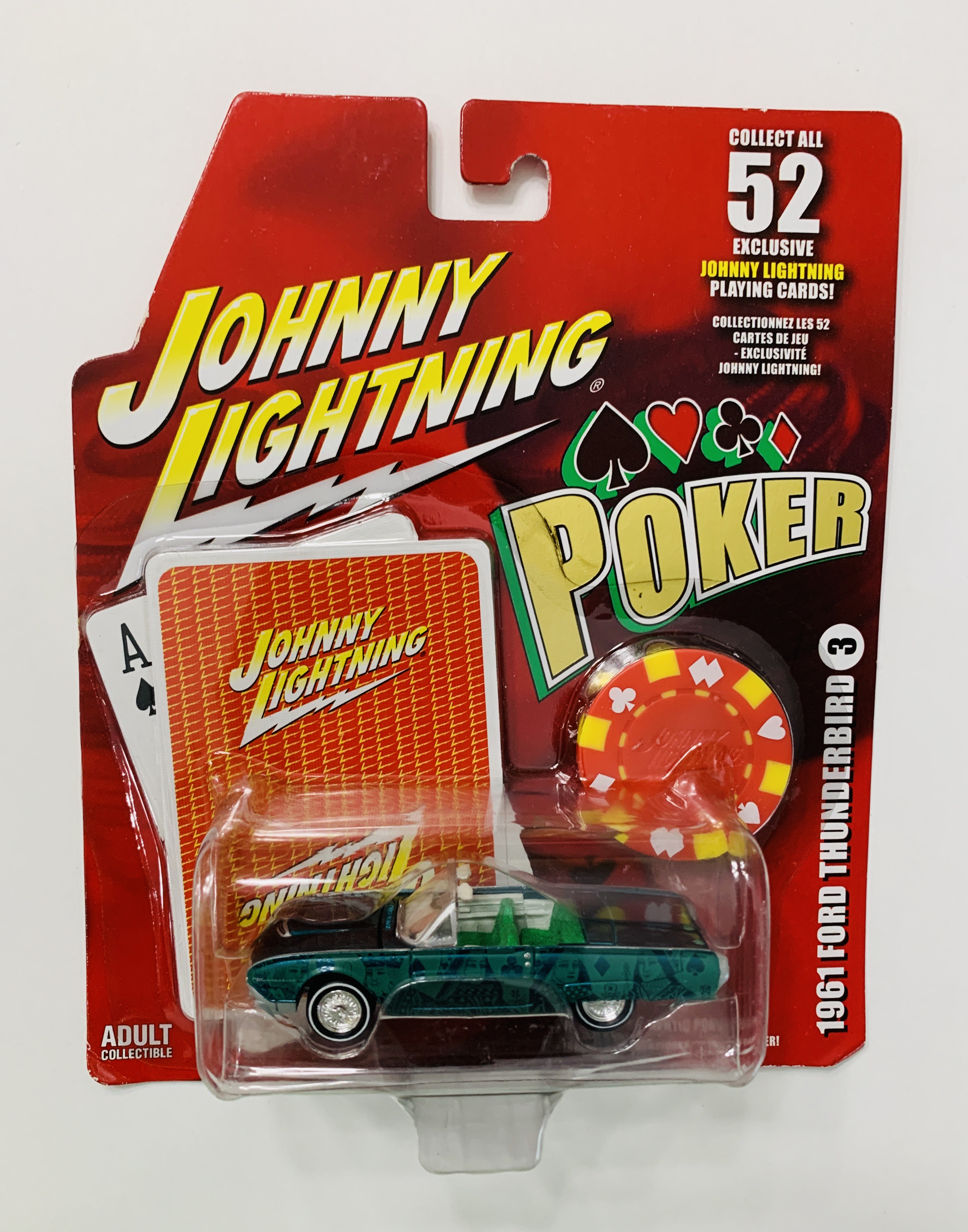 Johnny Lightning Poker 1961 Ford Thunderbird