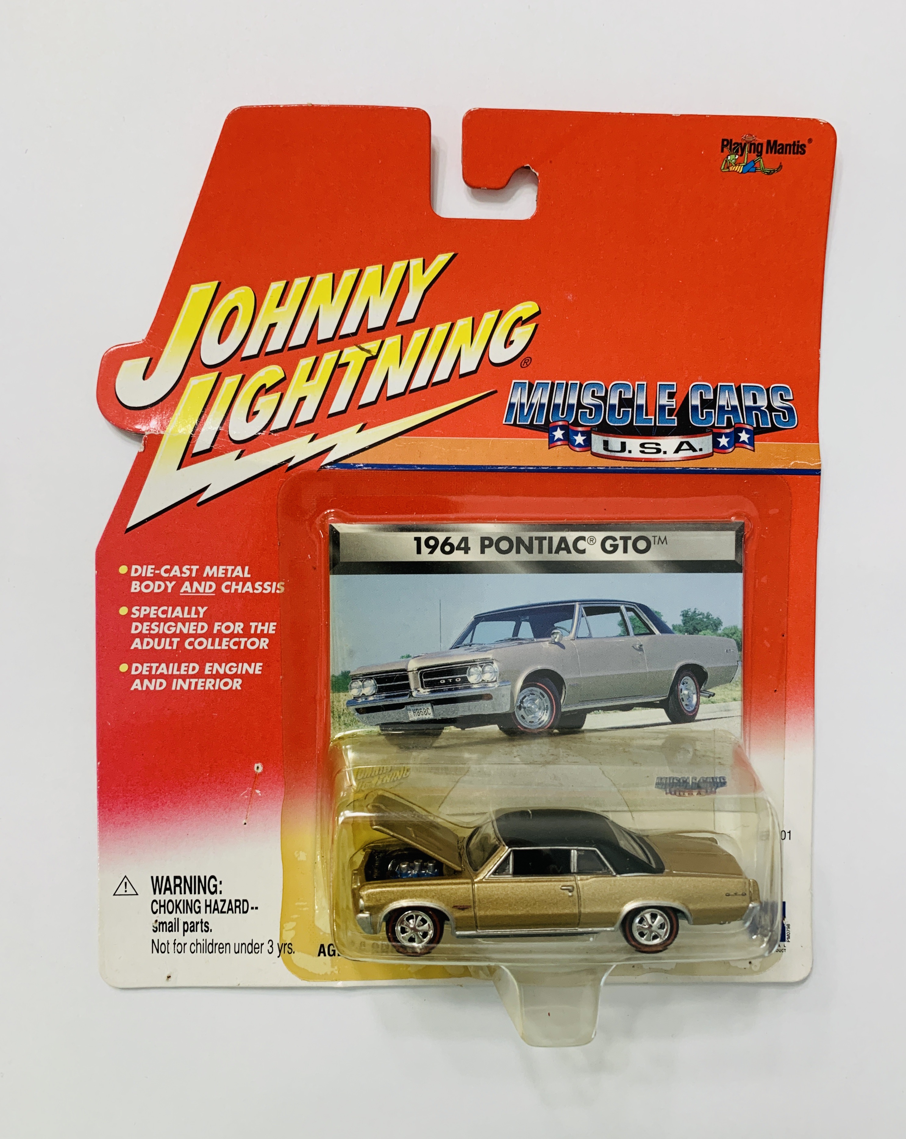 Johnny Lightning Muscle Cars USA 1964 Pontiac GTO - Yellowed Blister