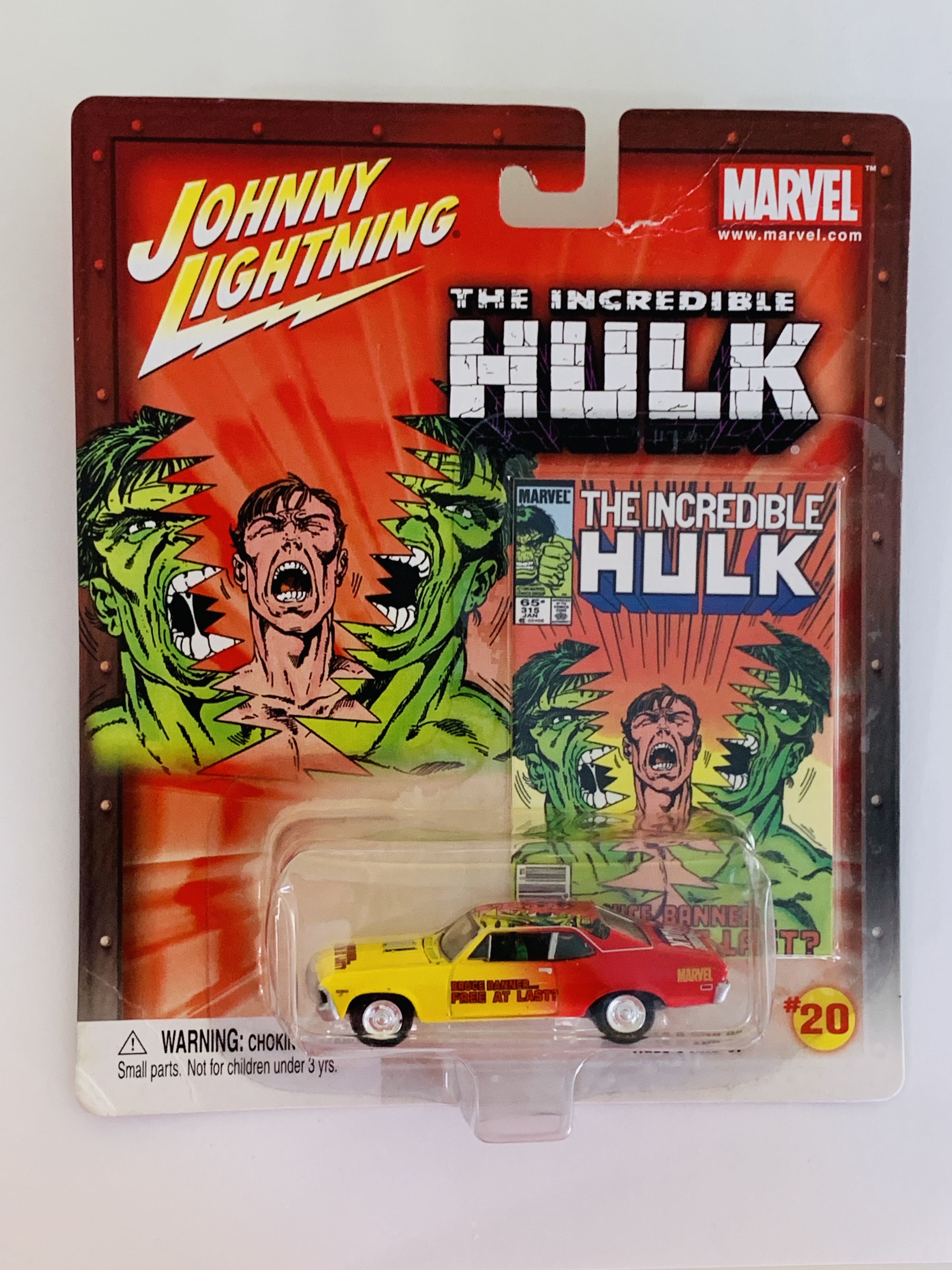 Johnny Lightning Marvel The Incredible Hulk '69 Chevy Nova