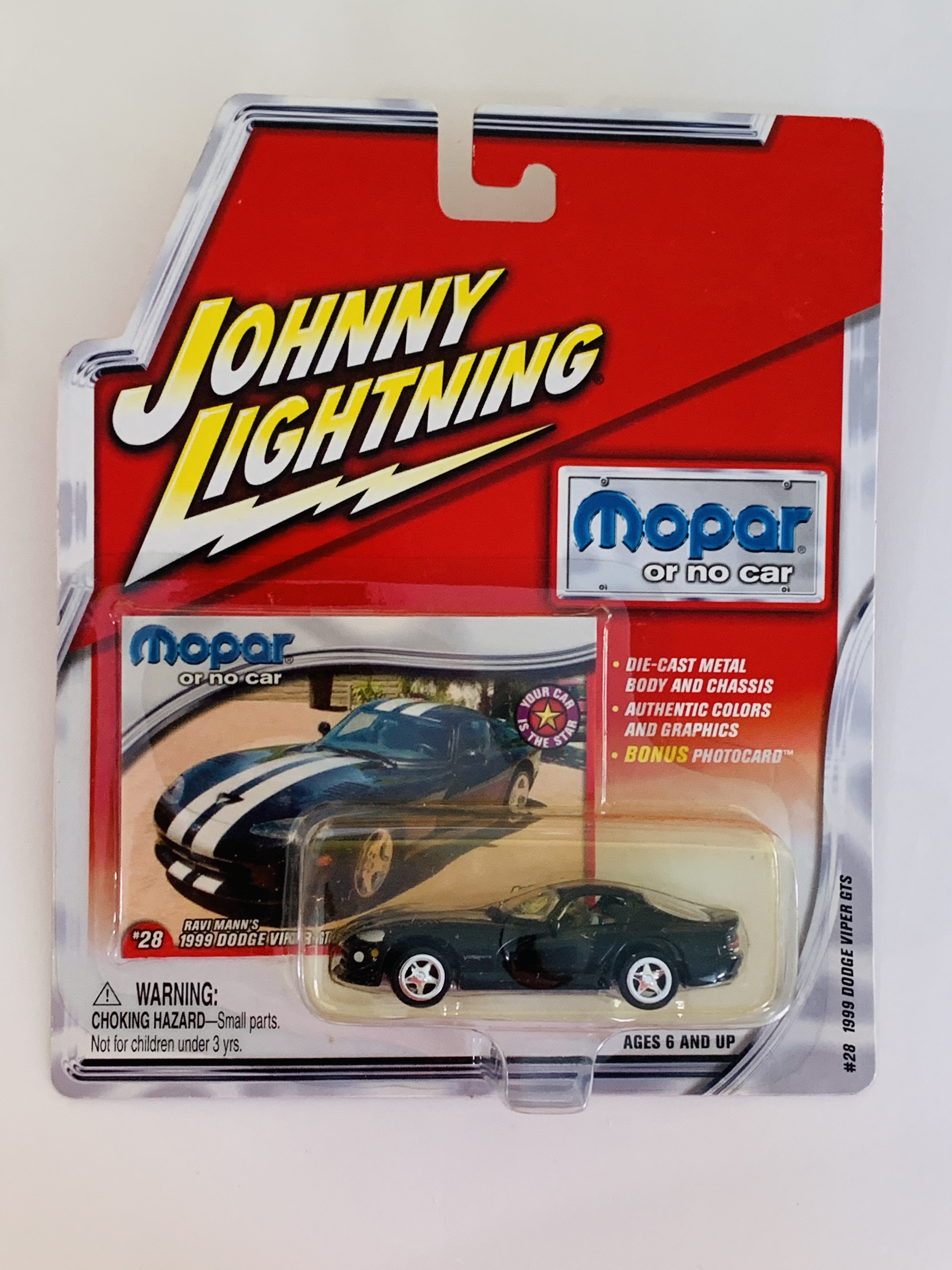 Johnny Lightning Mopar Or No Car Ravi Mann's 1999 Dodge Viper
