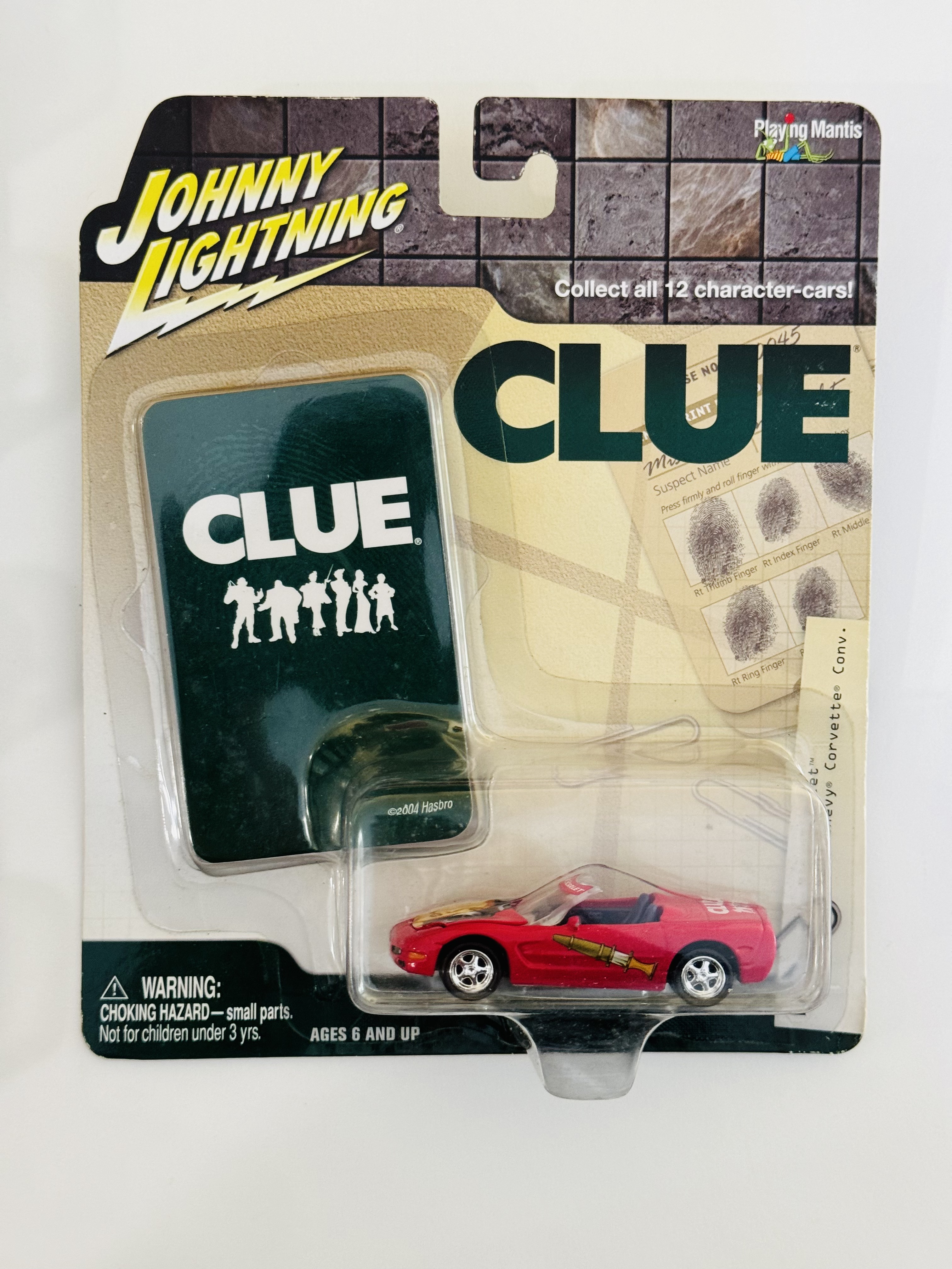Johnny Lightning Clue 2003 Chevy Corvette Convertible