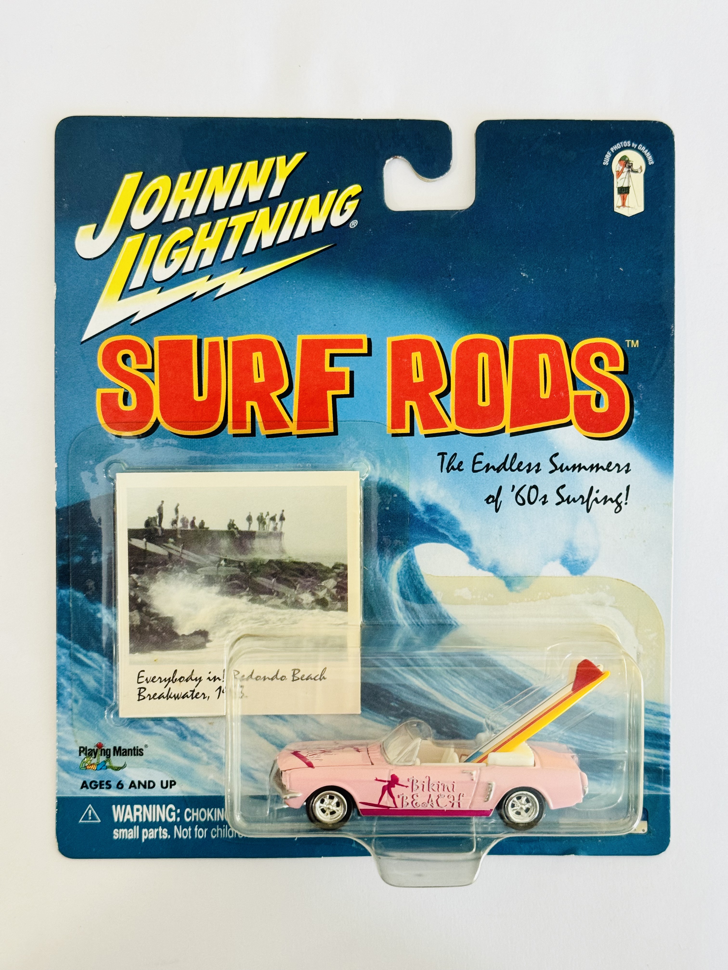 Johnny Lightning Surf Rods Bikini Beach - Yellowed Blister