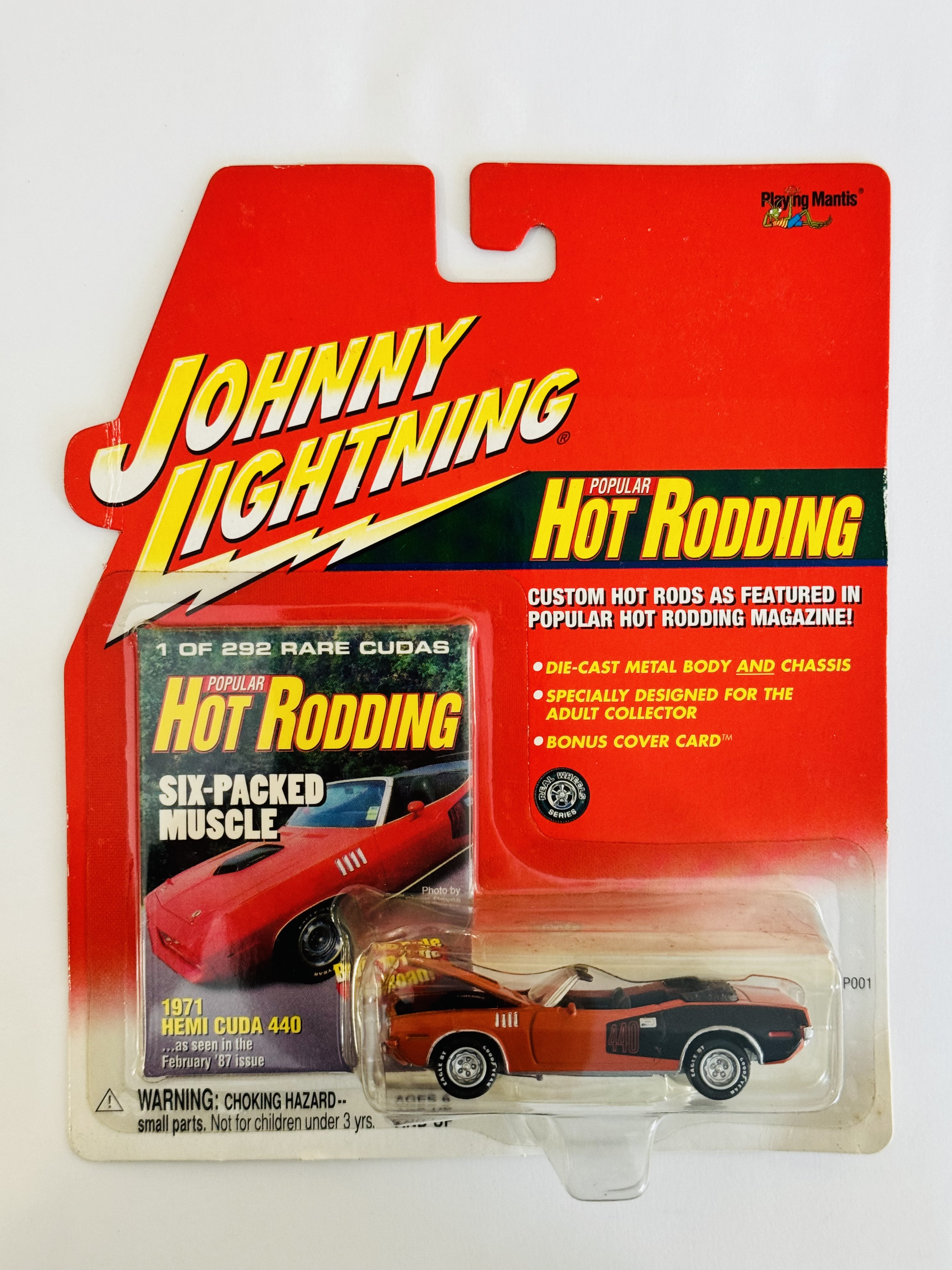 Johnny Lightning Popular Hot Rodding 1971 HEMI Cuda 440 - Bent Blister