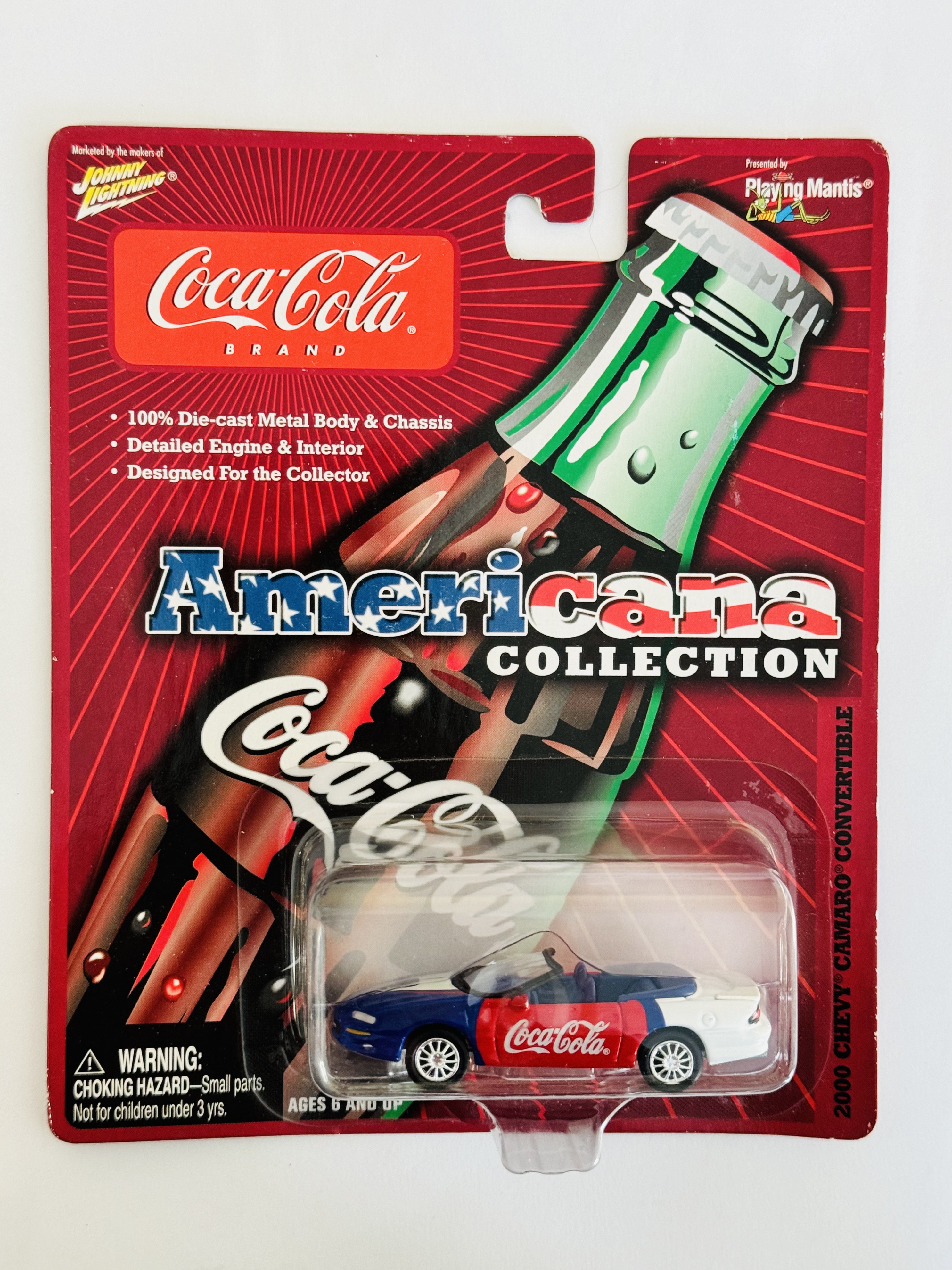 Johnny Lightning Americana Collection Coca-Cola 2000 Chevy Camaro Convertible