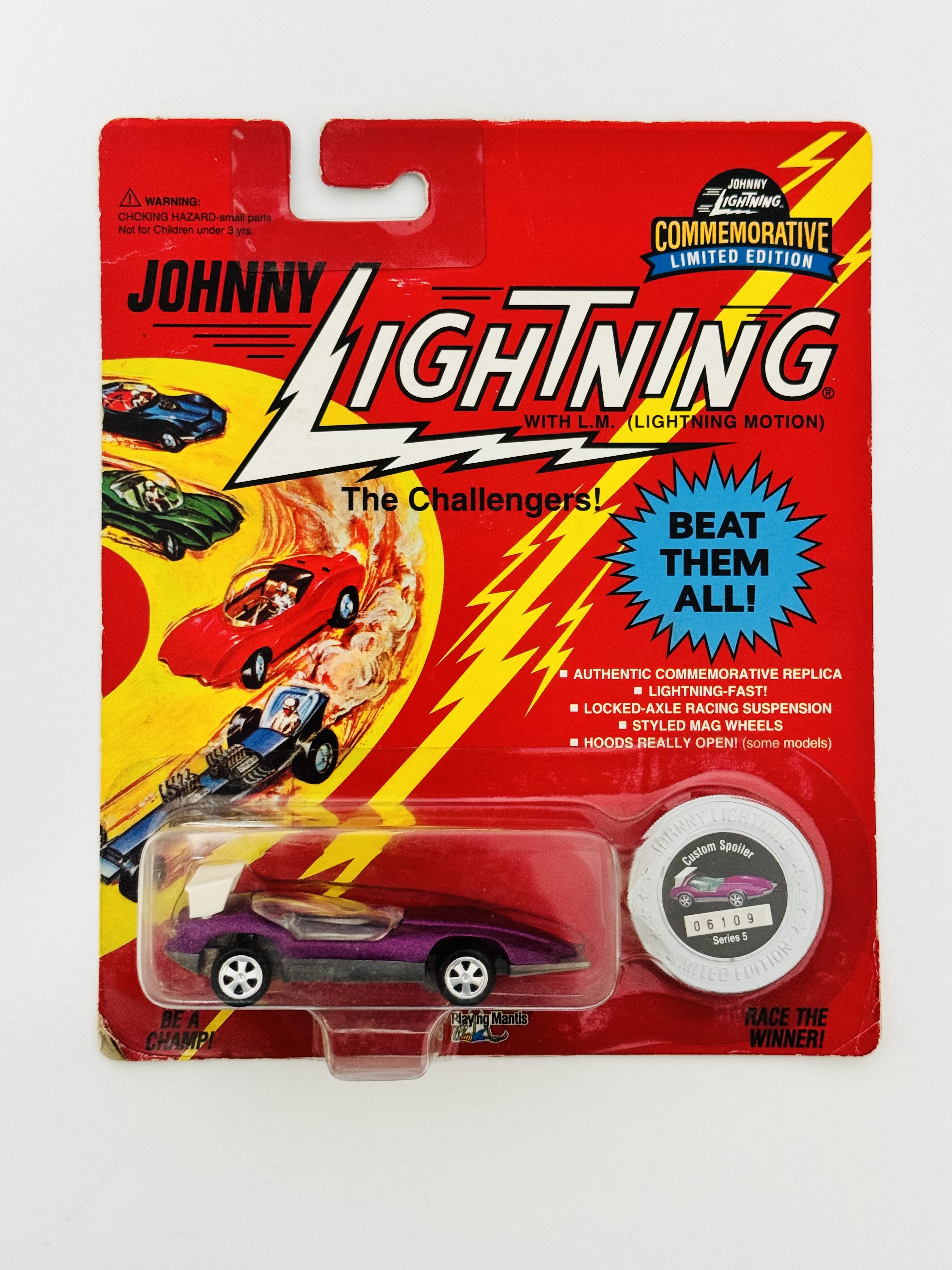 Johnny Lightning Commemorative Custom Spoiler - Purple