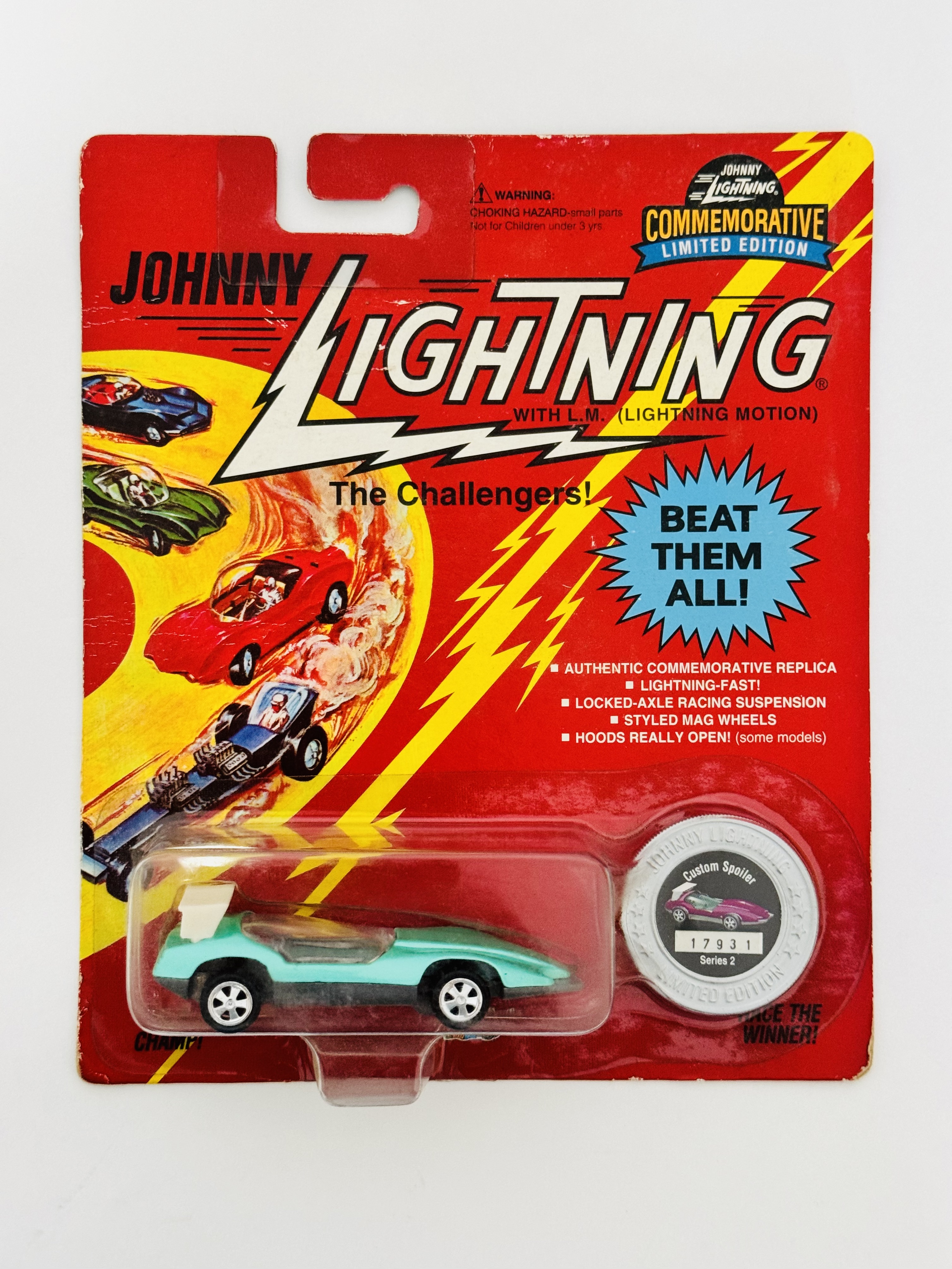 Johnny Lightning Commemorative Custom Spoiler - Teal