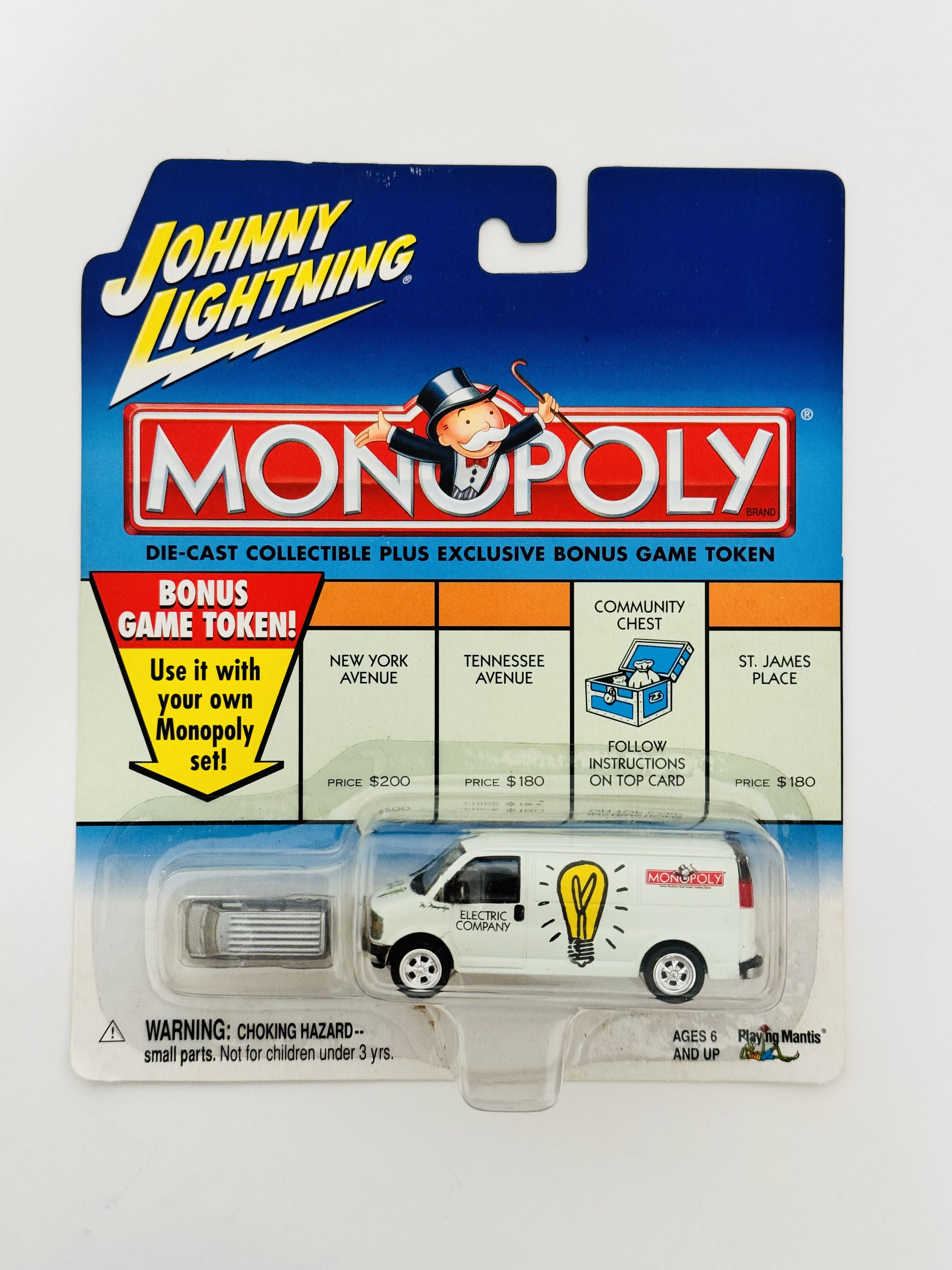 Johnny Lightning Monopoly Electric Company Utility Van