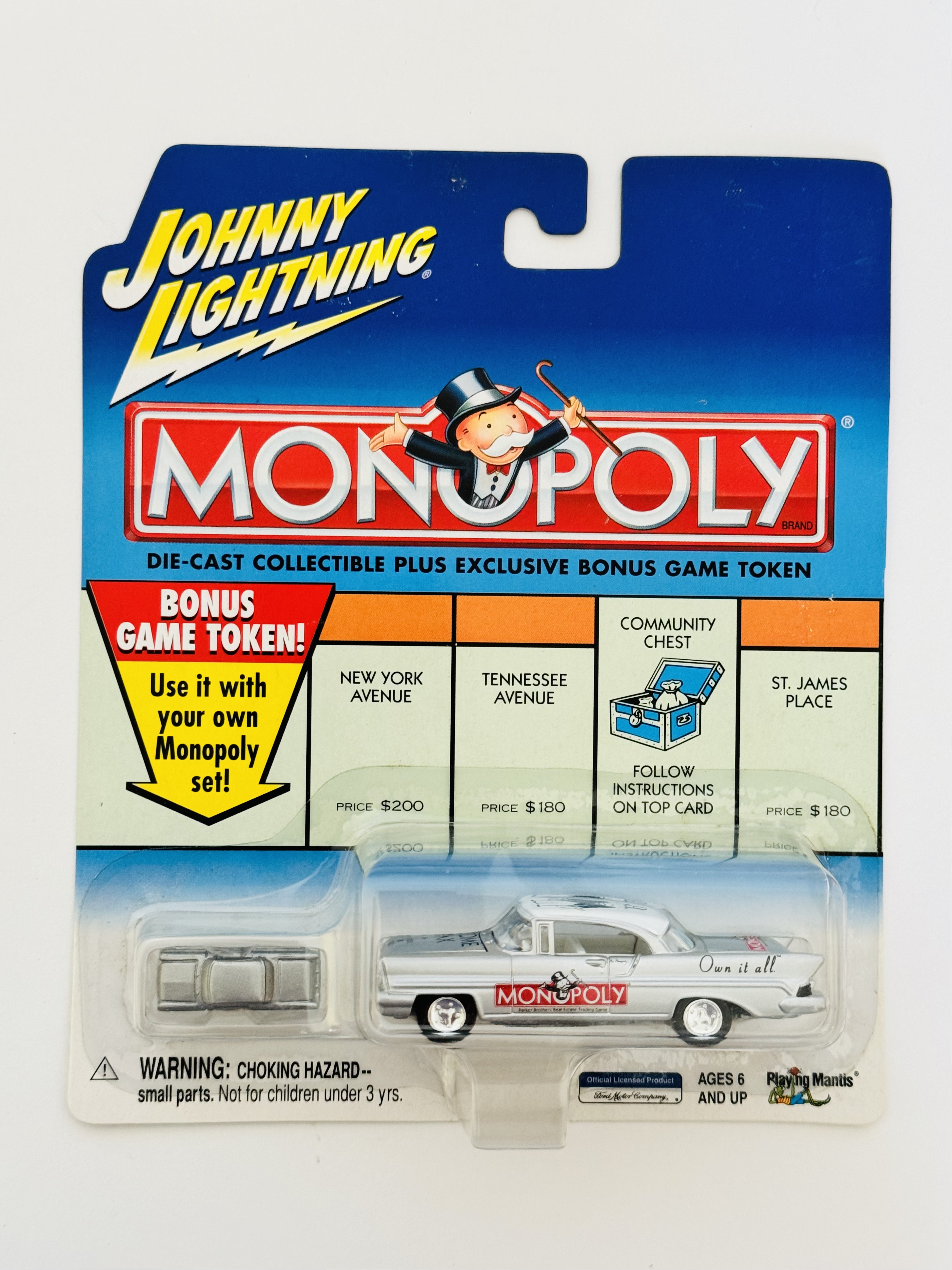 Johnny Lightning Monopoly Luxury Tax  '57 Lincoln