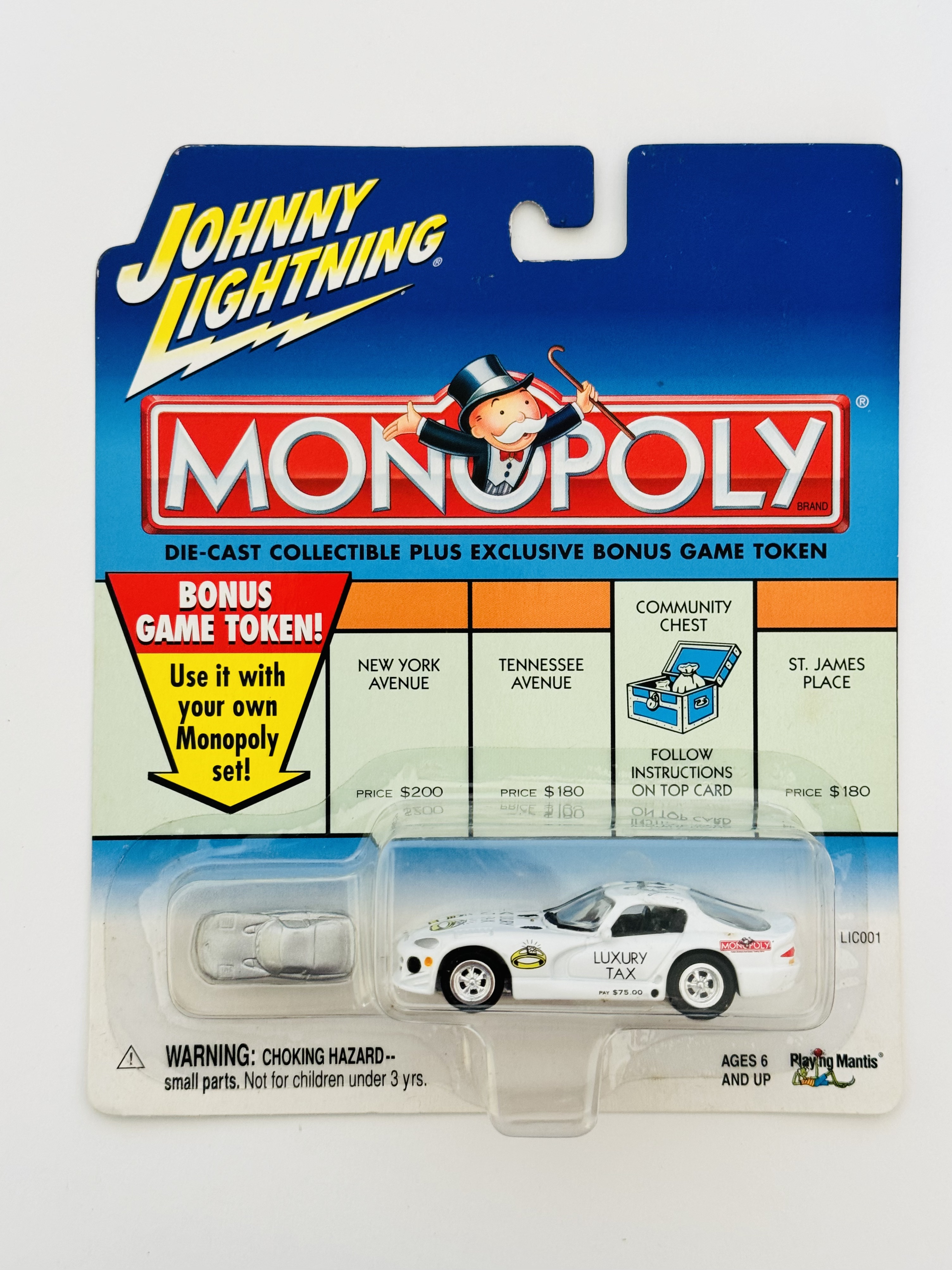 Johnny Lightning Monopoly Luxury Tax Dodge Viper