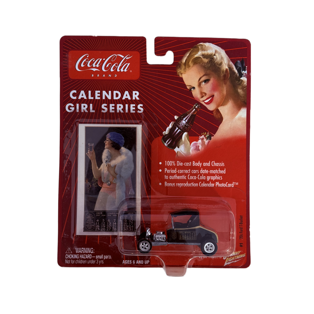 Johnny Lightning Coca-Cola Calendar Girl Series '20s Ford T-Bucket