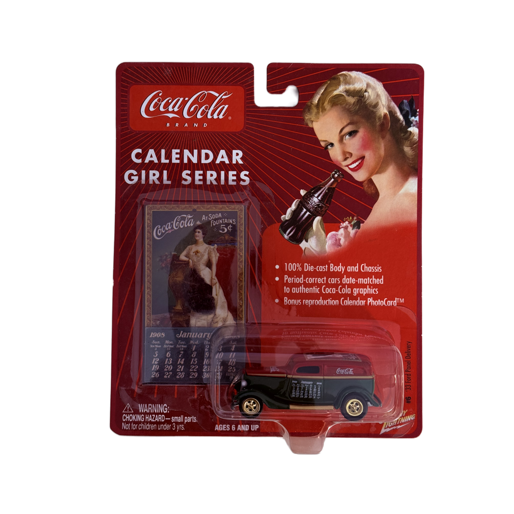 Johnny Lightning Coca-Cola Calendar Girl Series '33 Ford Panel Delivery