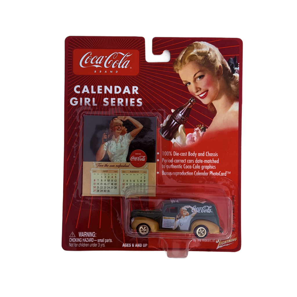 Johnny Lightning Coca-Cola Calendar Girl Series '40 Ford Sedan Delivery