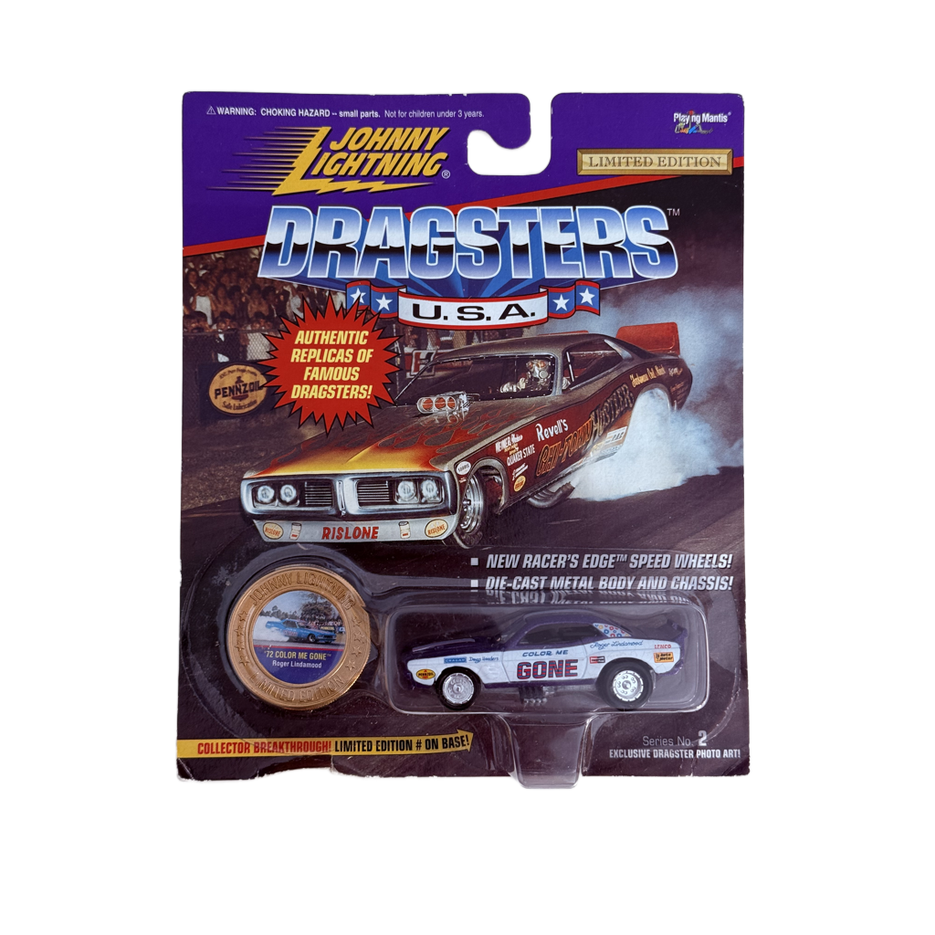 Johnny Lightning Dragsters U.S.A. '72 Color Me Gone - Purple
