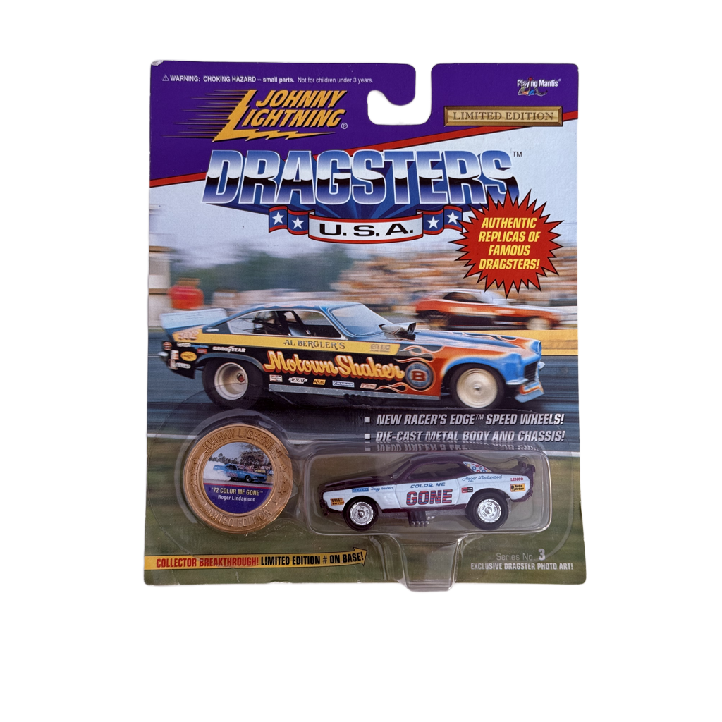 Johnny Lightning Dragsters U.S.A. '72 Color Me Gone - Maroon