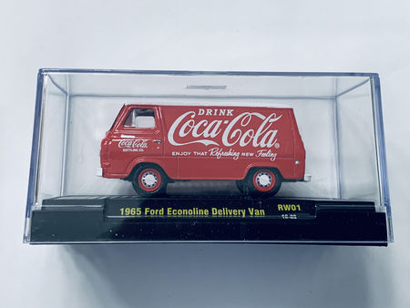 M2 Machines Coca-Cola 1965 Ford Econoline Delivery Van Red - As Shown