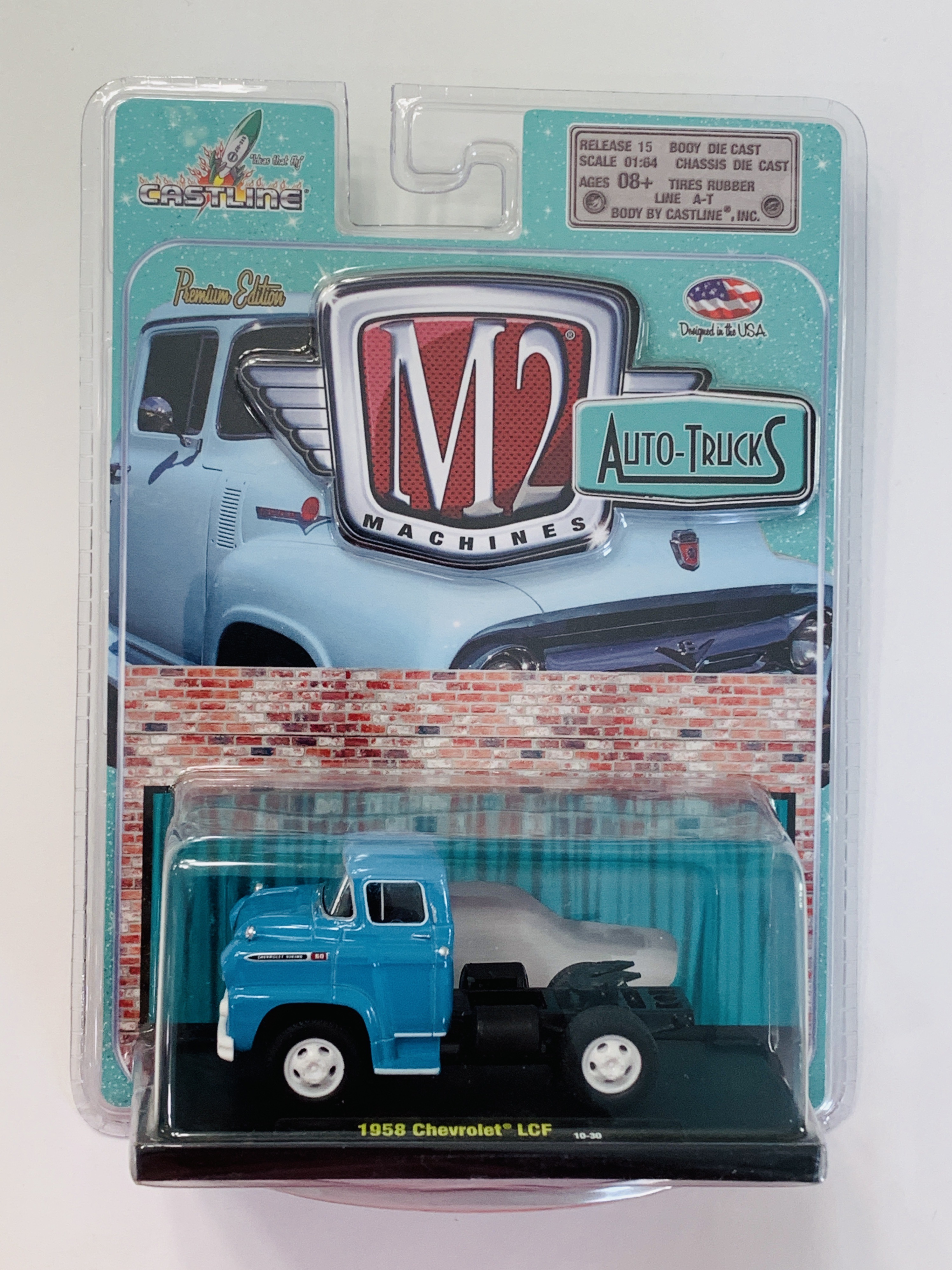 M2 Machines Auto-Trucks 1958 Chevrolet LCF R15 - Blue