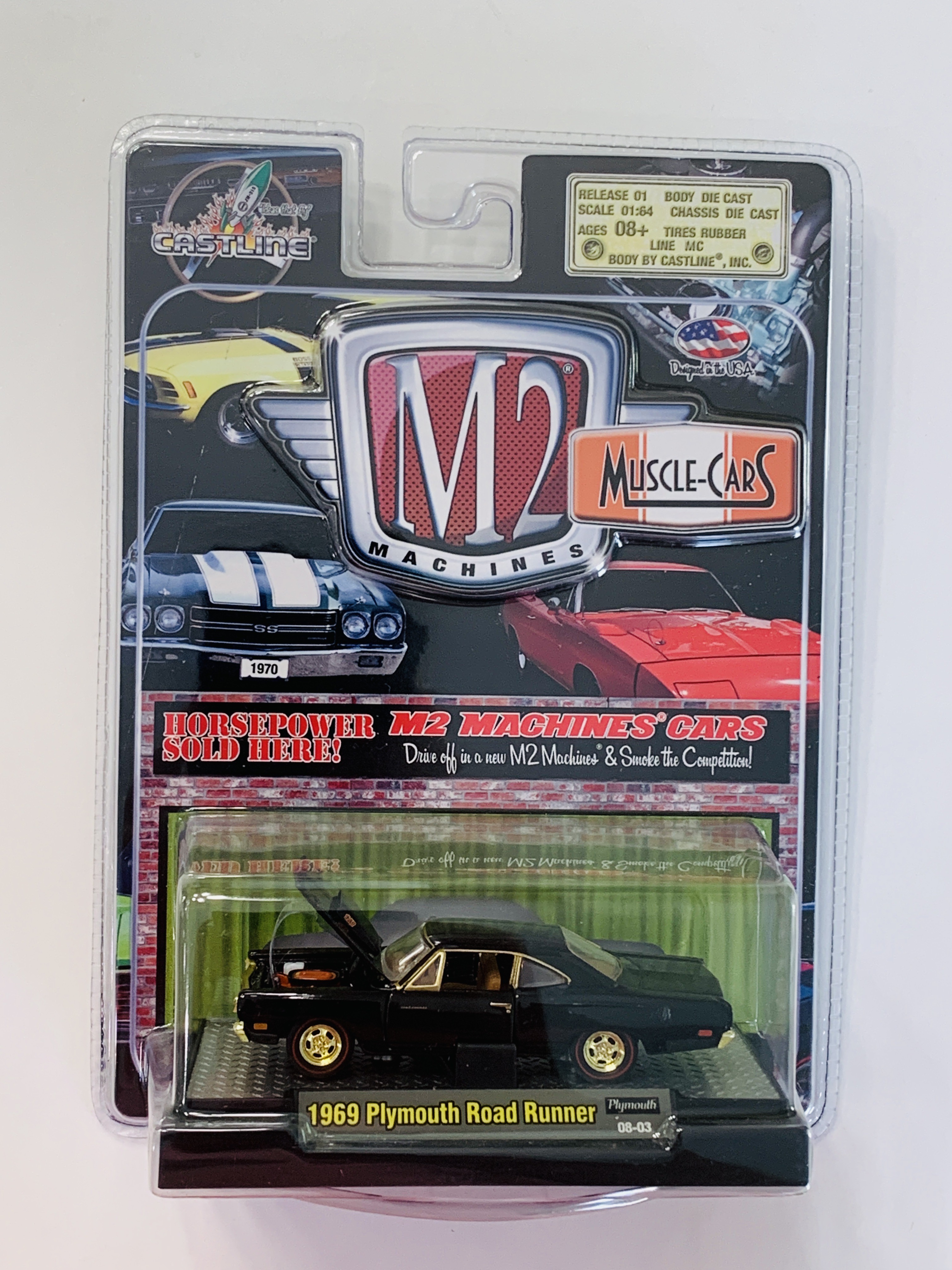 M2 Machines Muscle-Cars 1969 Plymouth Road Runner Chase R01