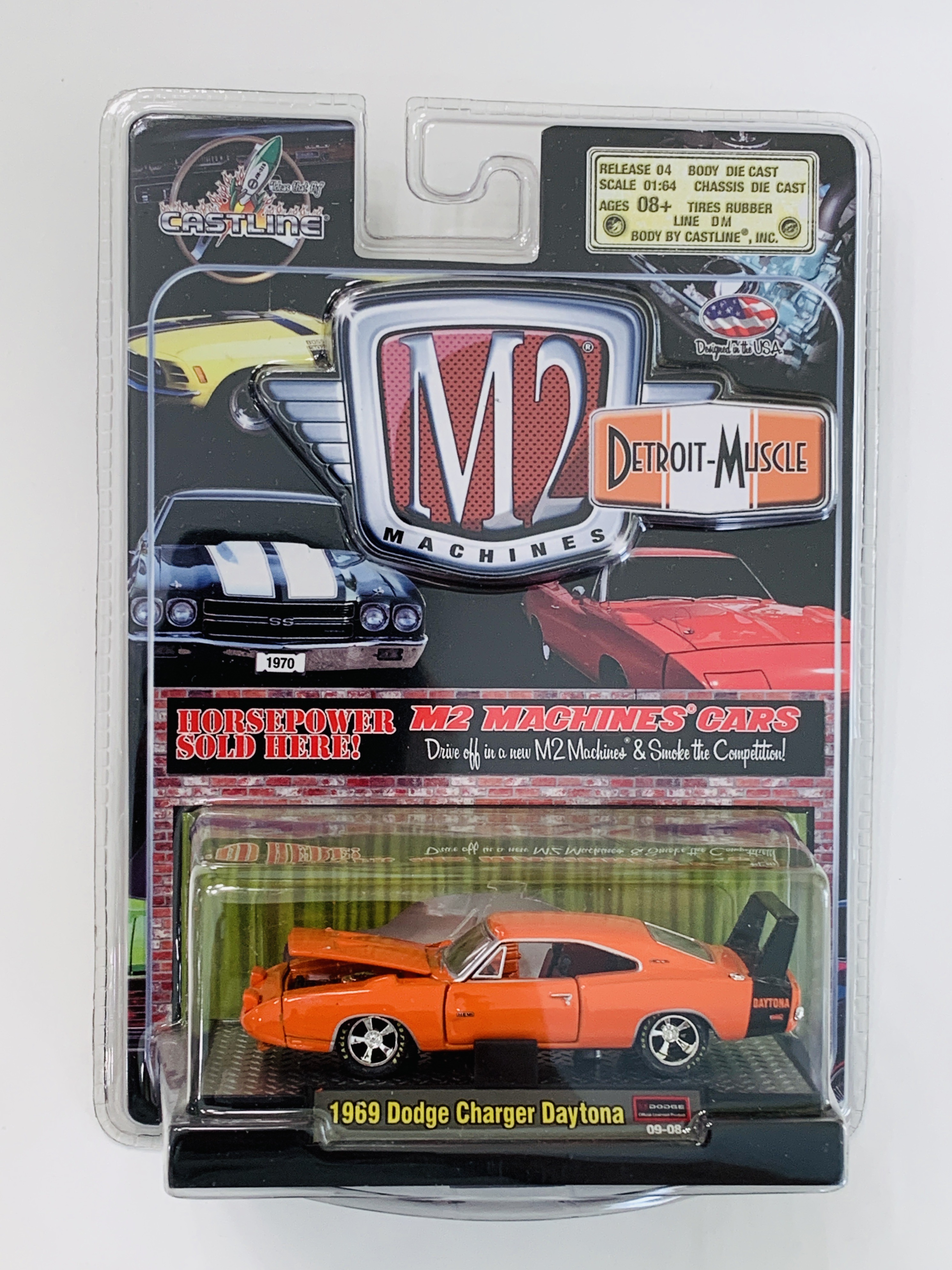 M2 Machines Detroit-Muscle 1969 Dodge Charger Daytona R04