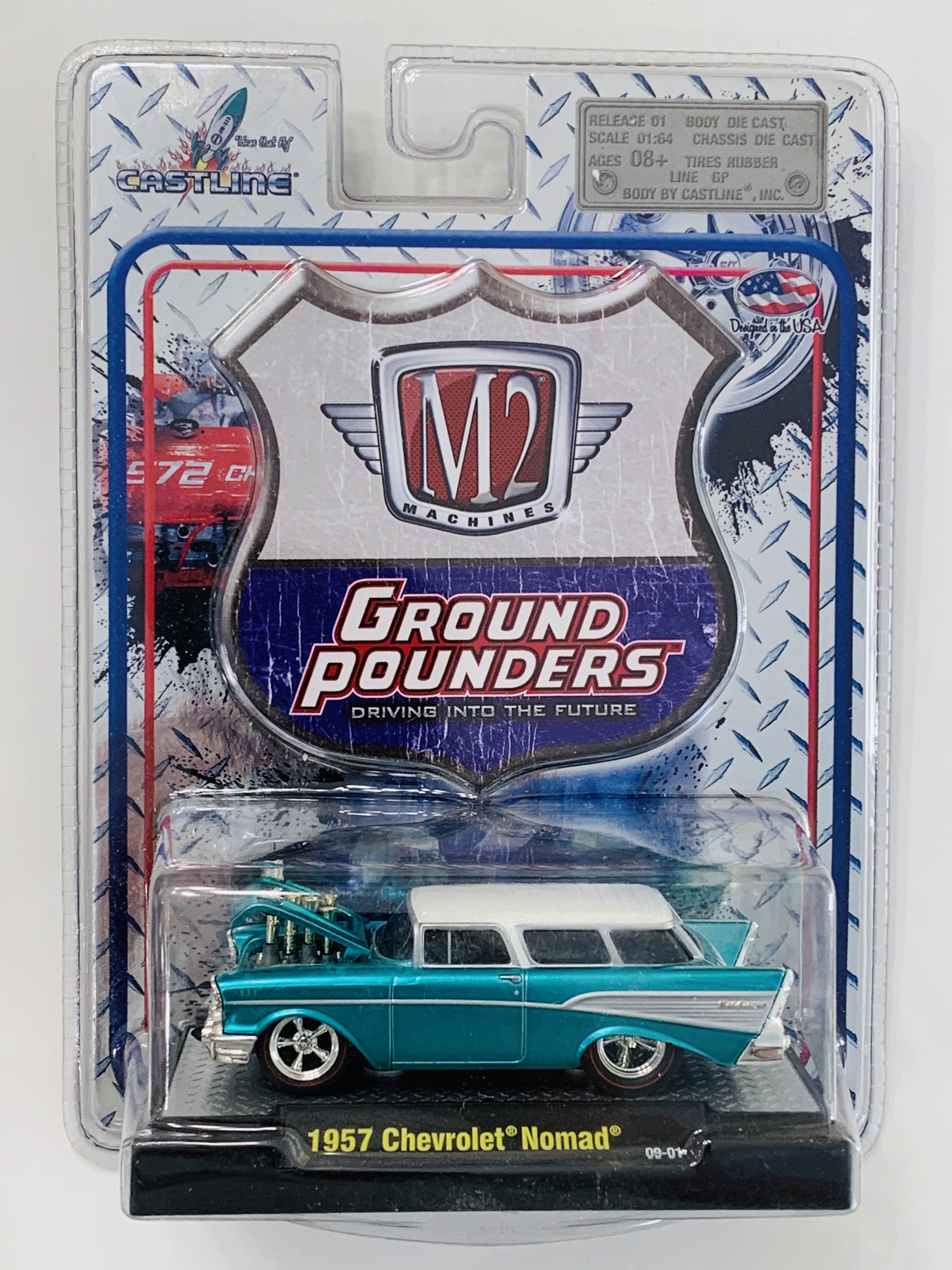 M2 Machines Ground Pounders 1957 Chevrolet Nomad R01