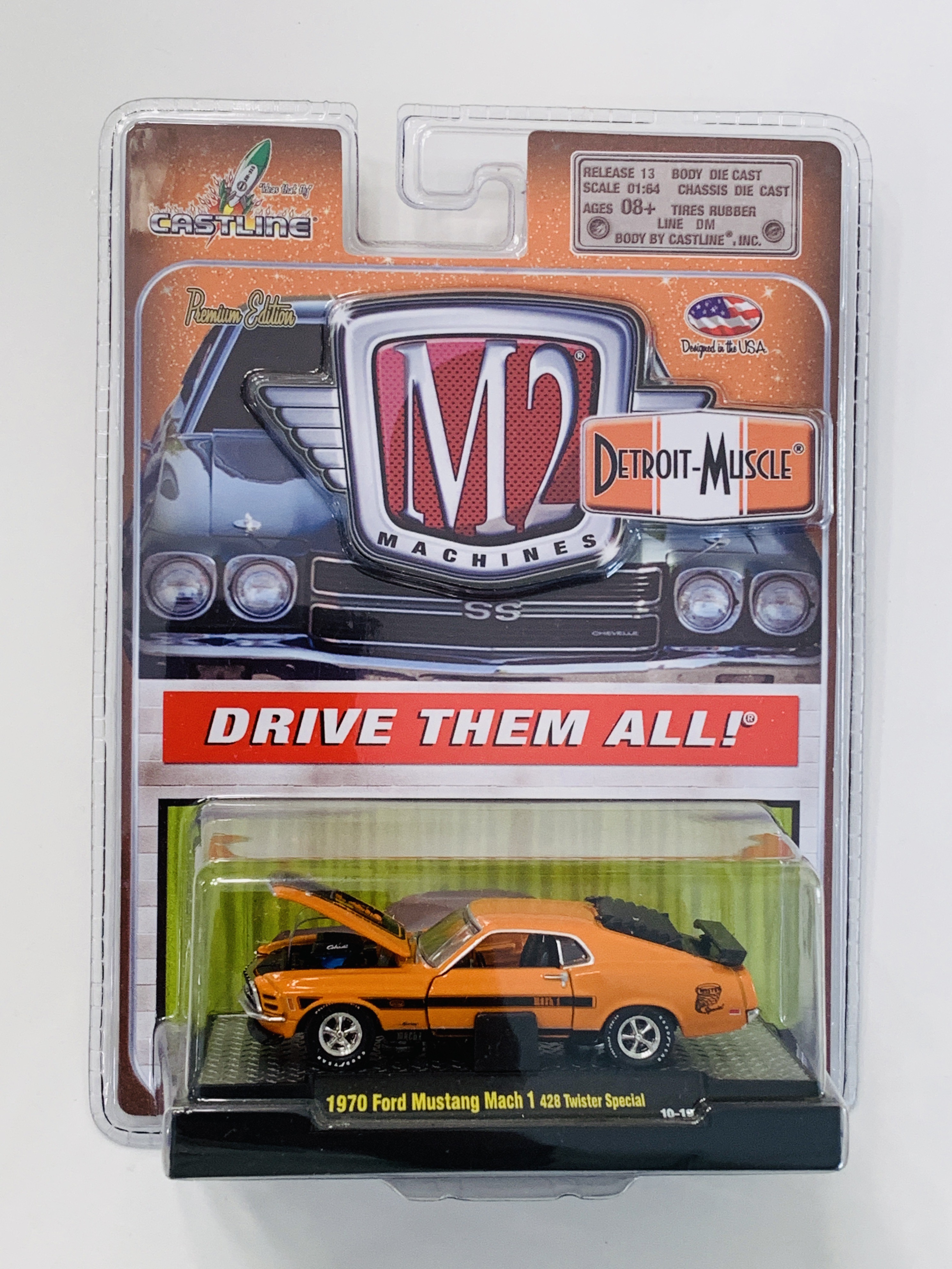 M2 Machines Detroit-Muscle 1970 Ford Mustang Mach 1 428 Twister Special R13