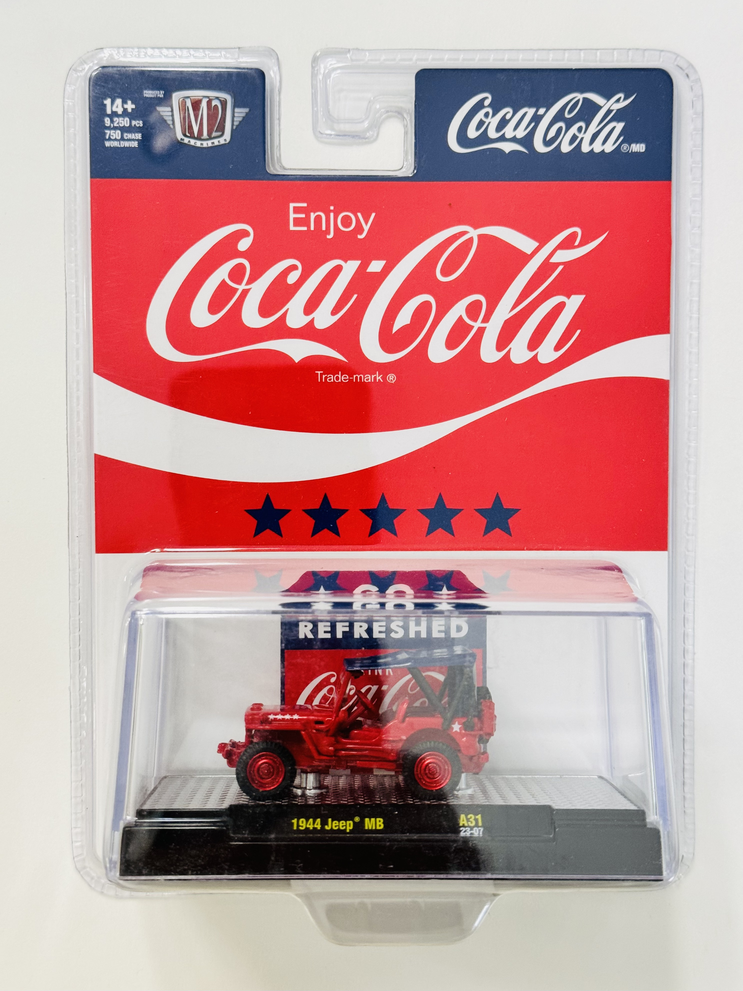M2 Machines Coca-Cola 1944 Jeep MB Chase A31