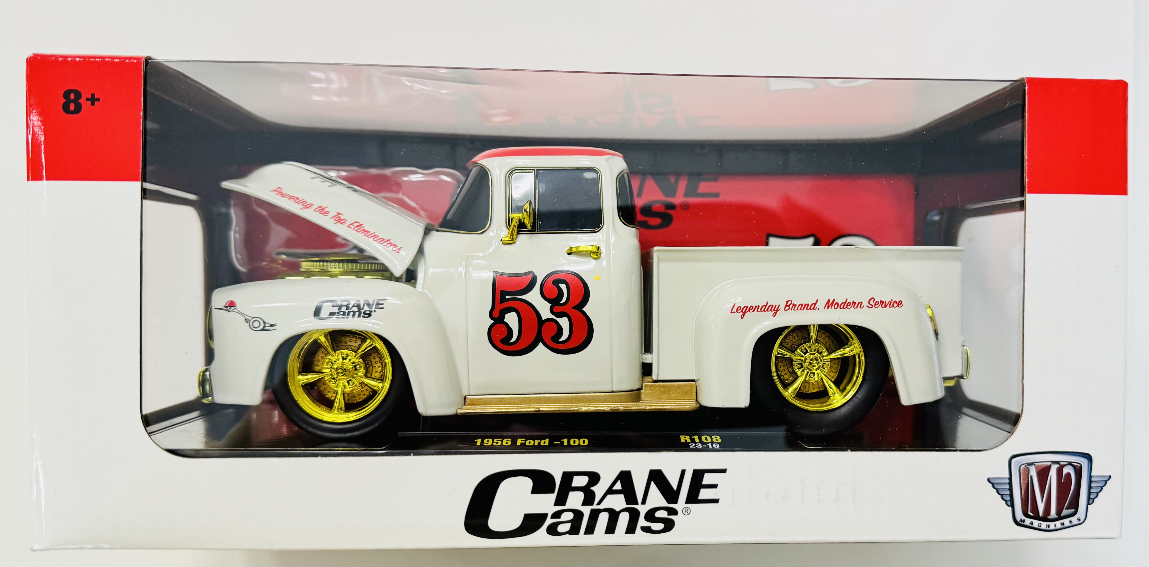 M2 Machines Crane Cams 1956 Ford-100 Chase 1/24 Scale R108