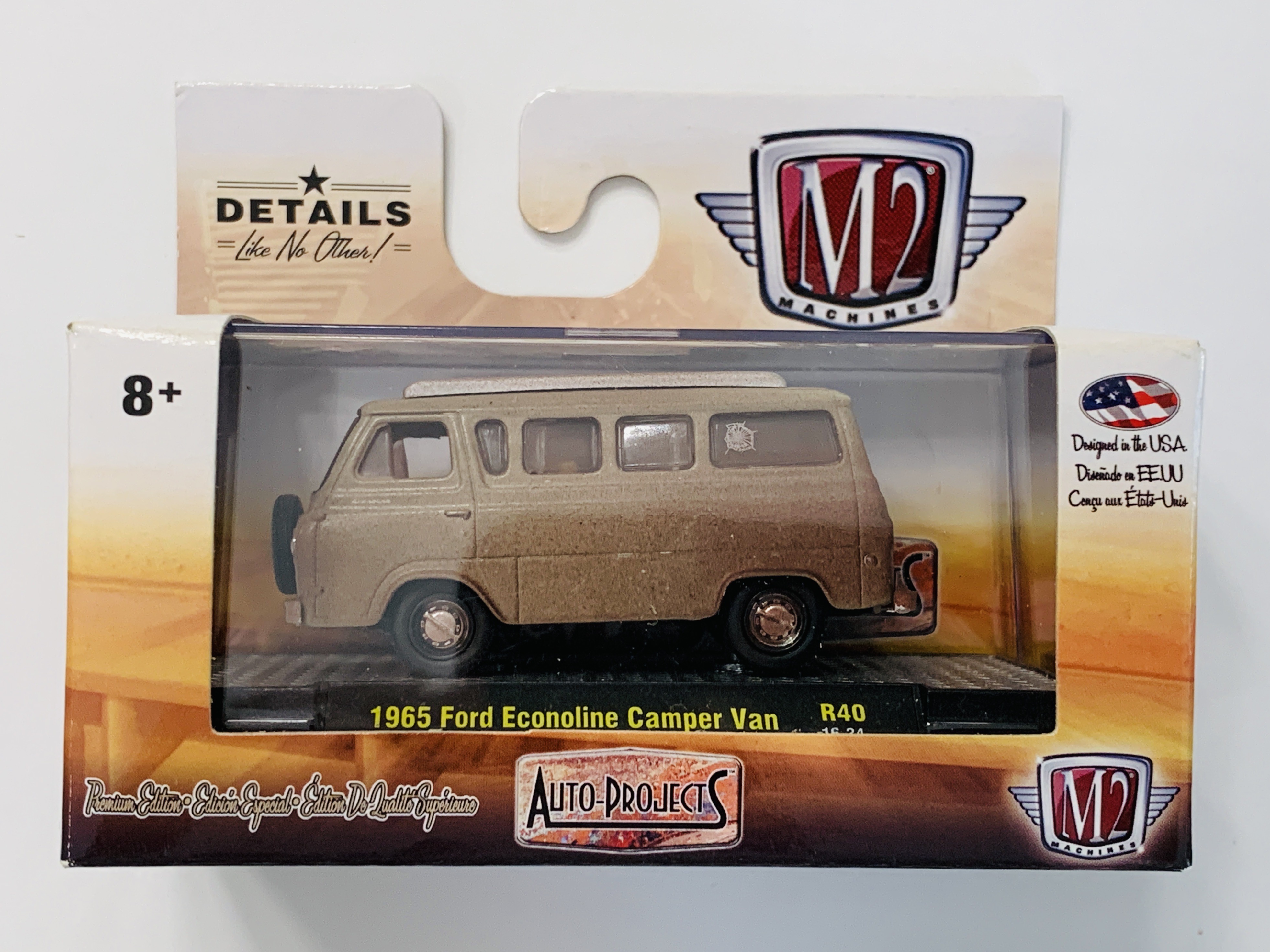 M2 Machines Auto-Projects 1965 Ford Econoline Camper Van R40 - 3,888 Made