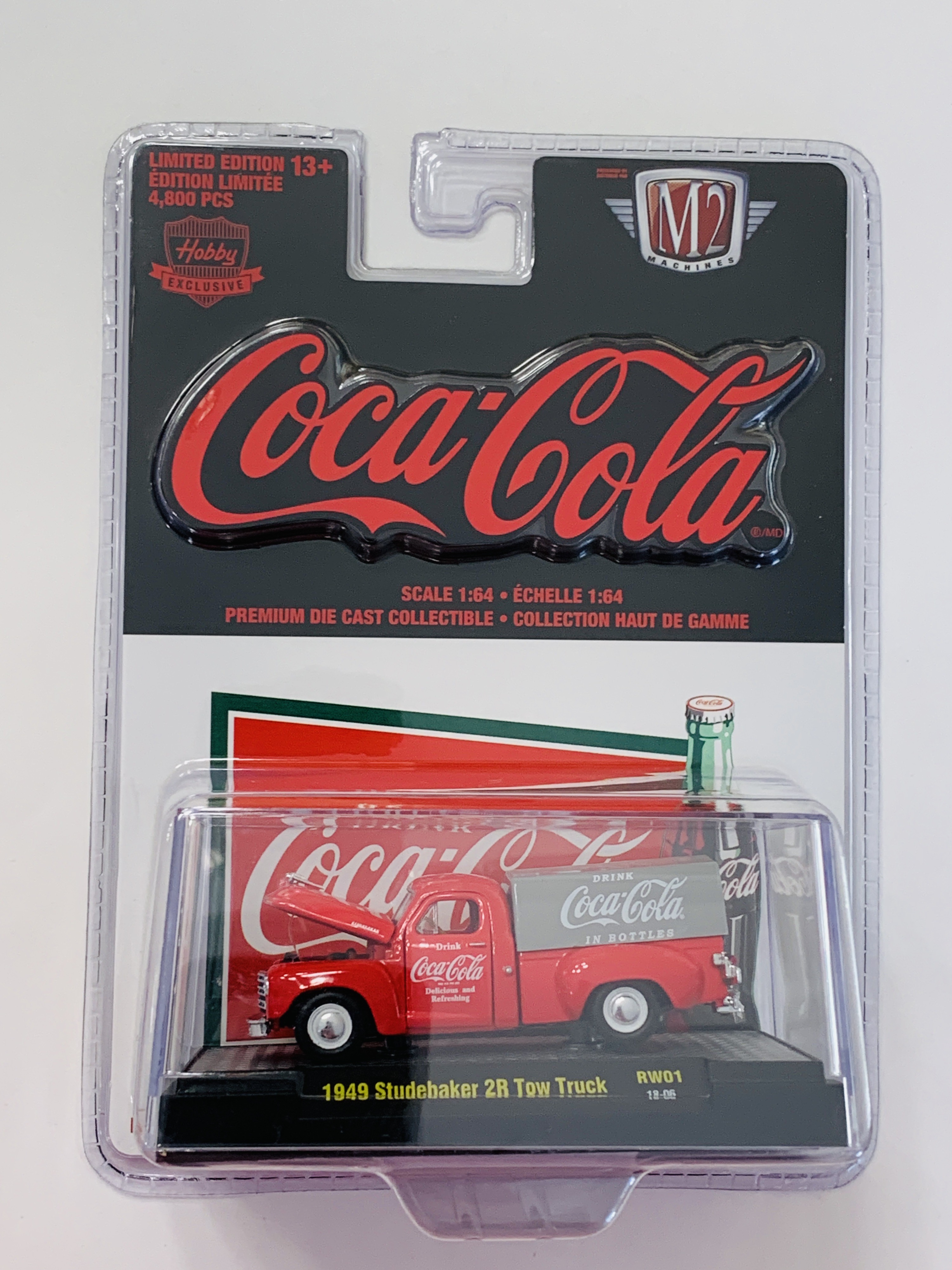 M2 Machines Coca-Cola 1949 Studebaker 2R Tow Truck - Limited to 4,800 - Hobby Shop Release