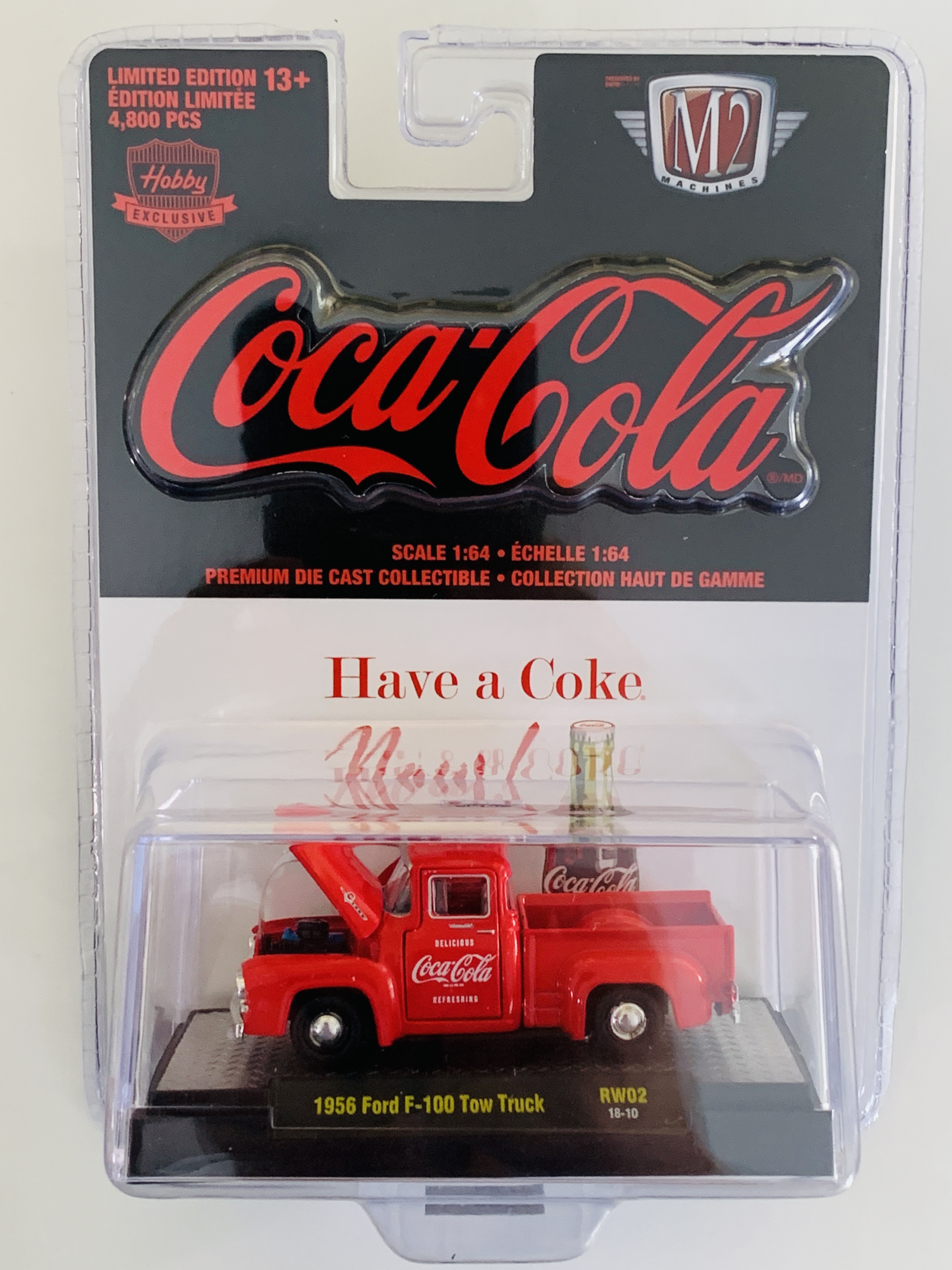M2 Machines Coca-Cola 1956 Ford F-100 Tow Truck - Hobby Shop Release