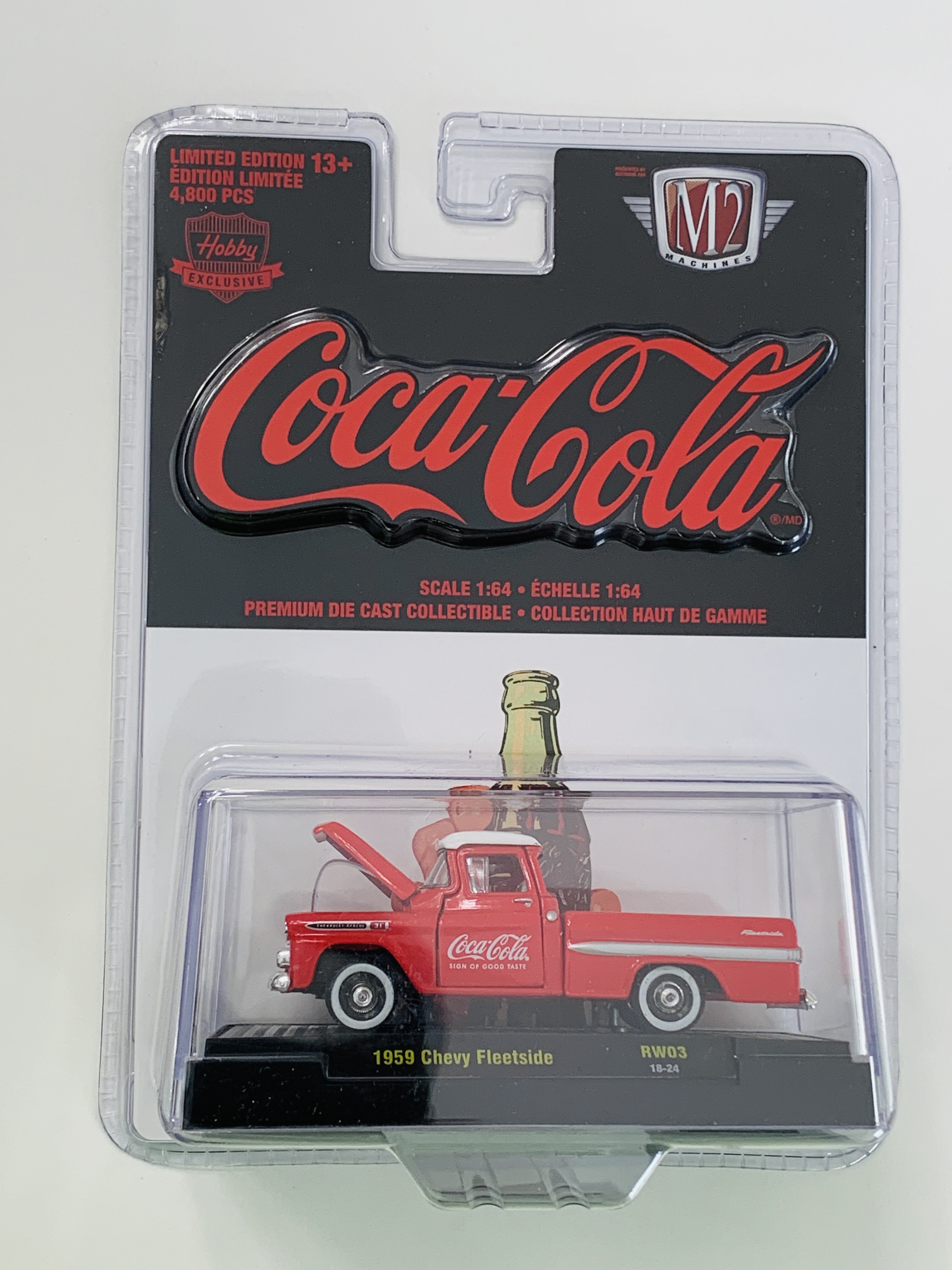 M2 Machines Hobby Exclusive Coca-Cola 1959 Chevy Fleetside RW03