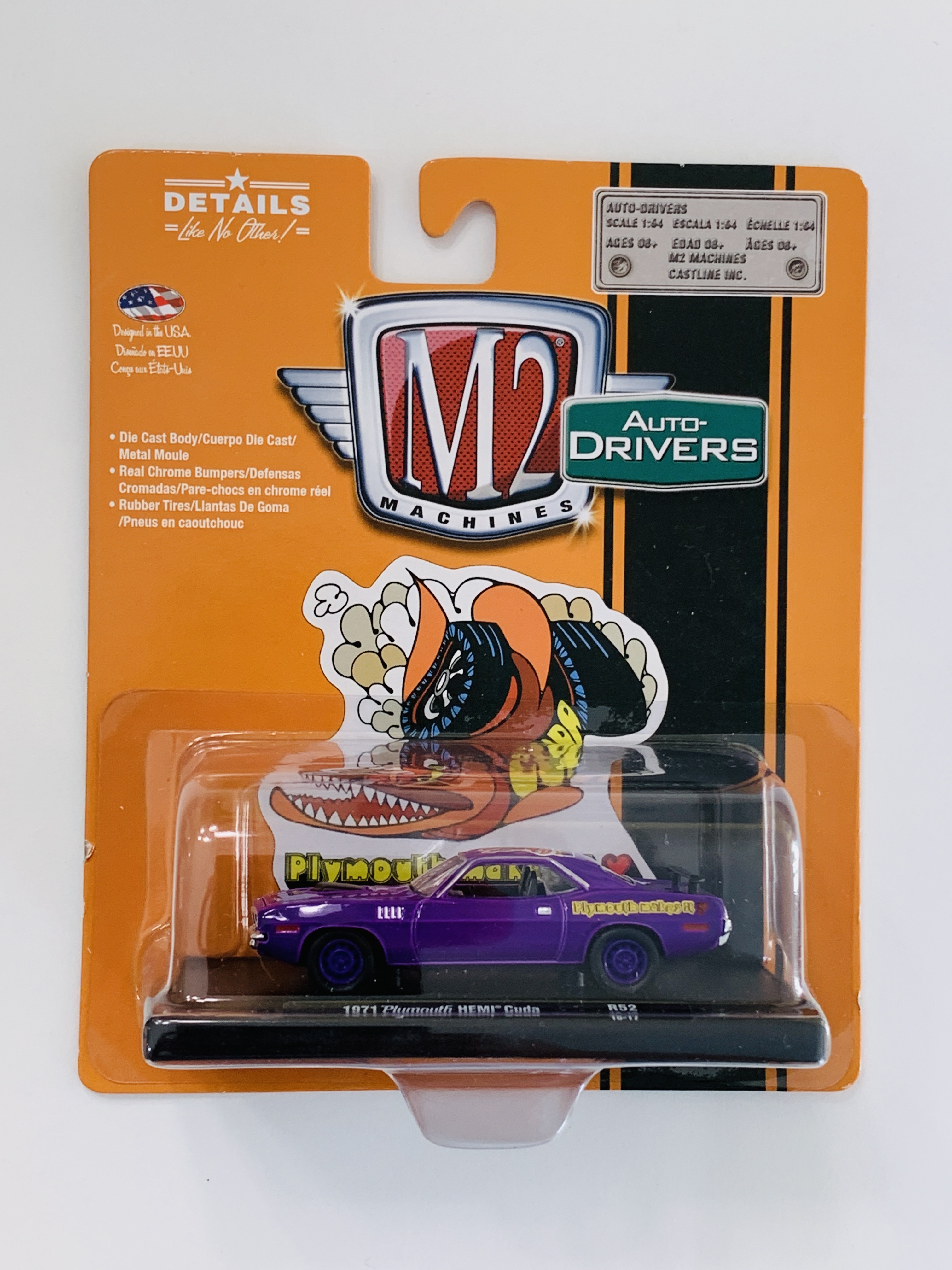 M2 Machines Auto-Drivers 1971 Plymouth HEMI Cuda R52
