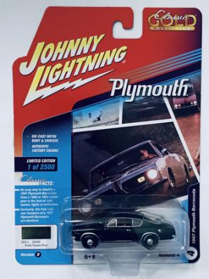 11151-Johnny-Lightning-Classic-Gold-1967-Plymouth-Barracuda---Black
