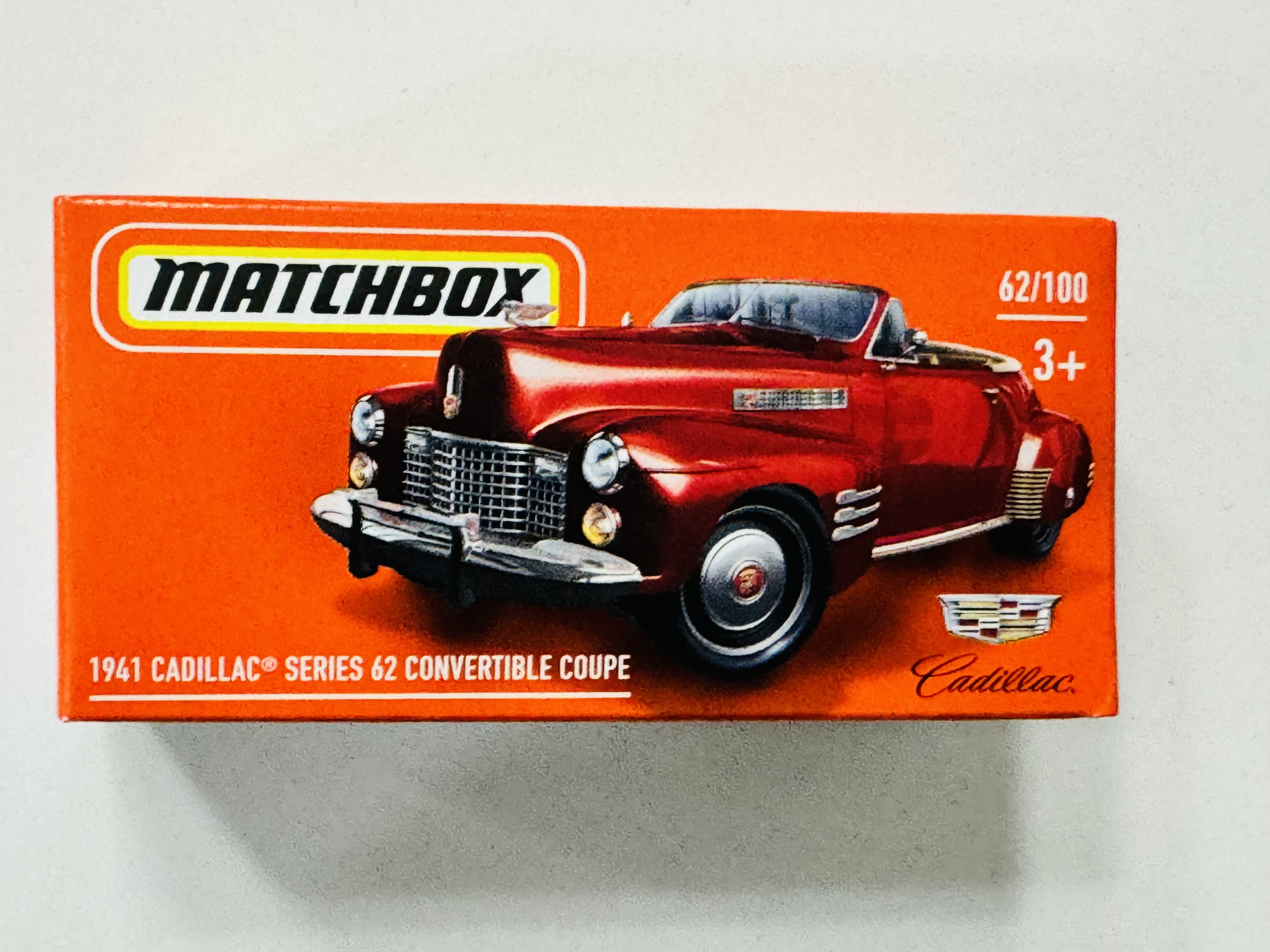 Matchbox Power Grabs #62 1941 Cadillac Series 62 Convertible Coupe