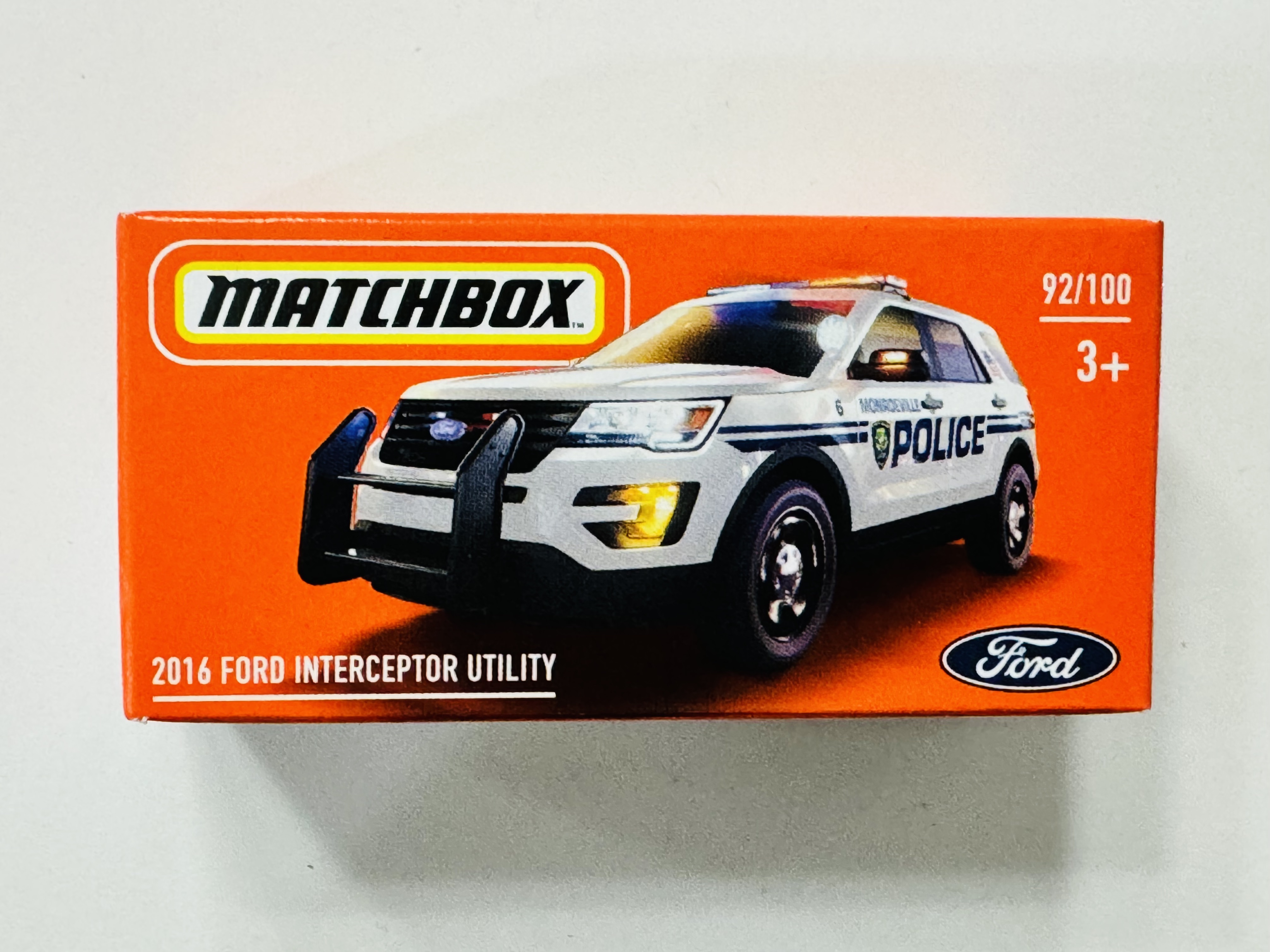 Matchbox Power Grabs #92 2016 Ford Interceptor Utility