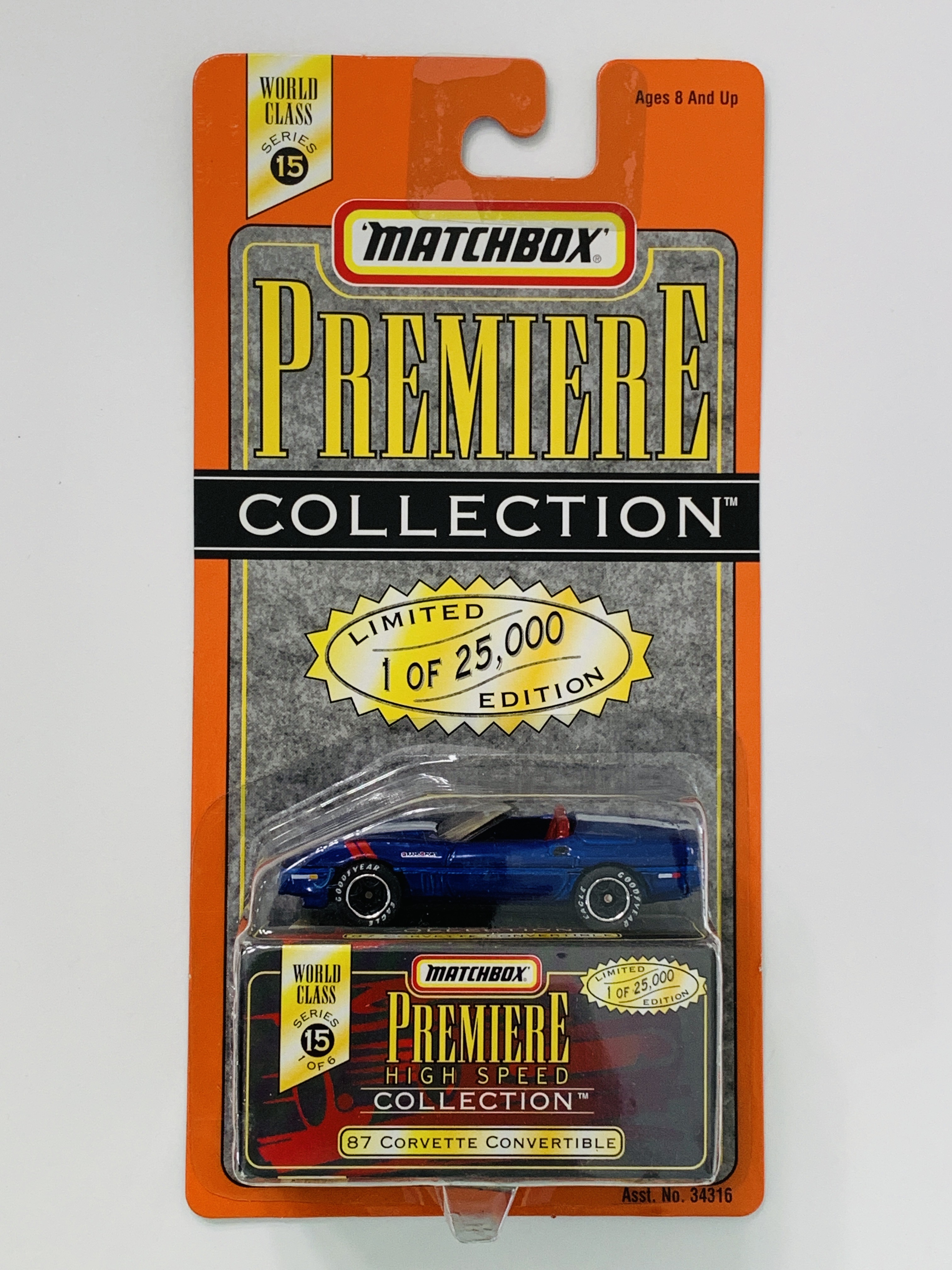 Matchbox Premiere World Class Series 15 '87 Corvette Convertible