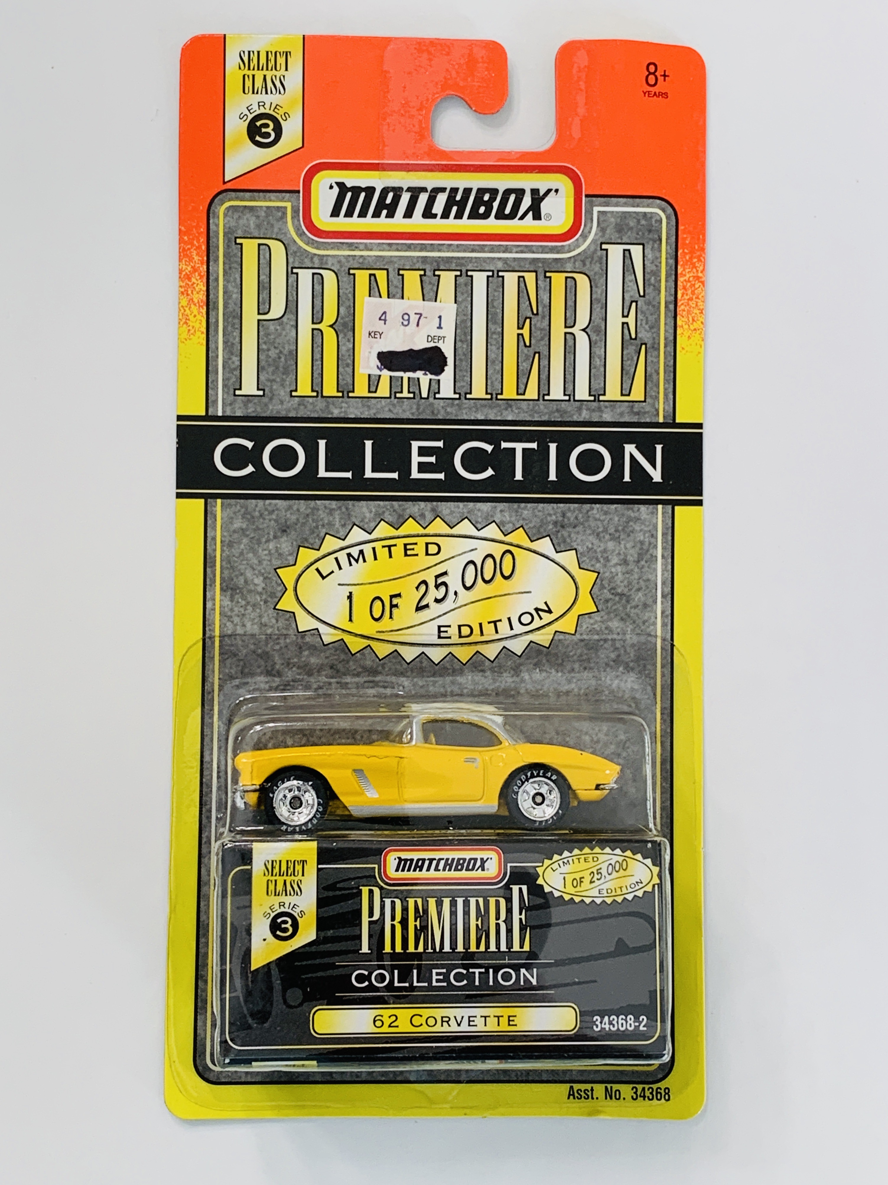 Matchbox Premiere Select Class '62 Corvette - Yellow