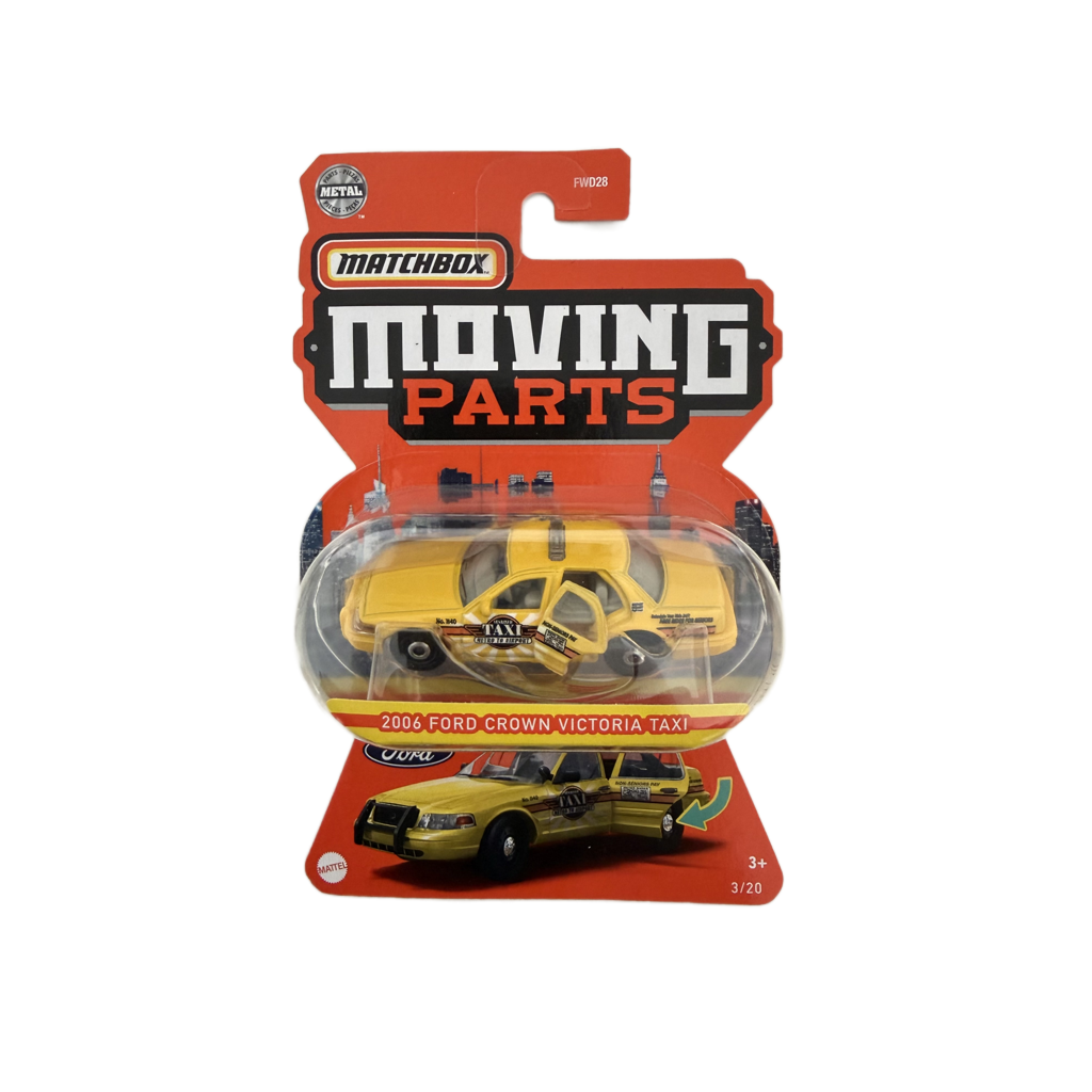 Matchbox Moving Parts 2006 Ford Crown Victoria Taxi