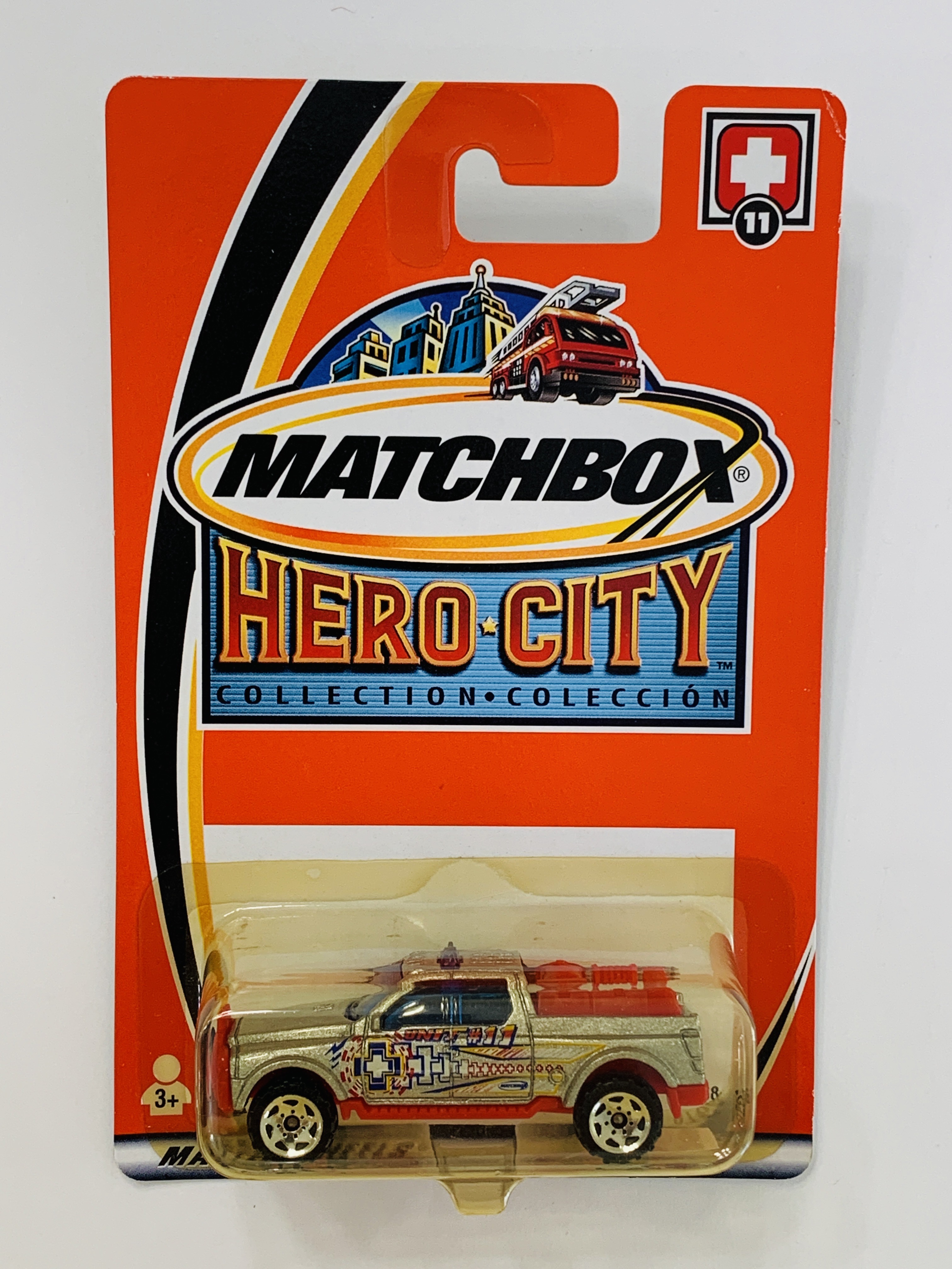 Matchbox Hero City #11 Emergency Response - Yellowed Blister