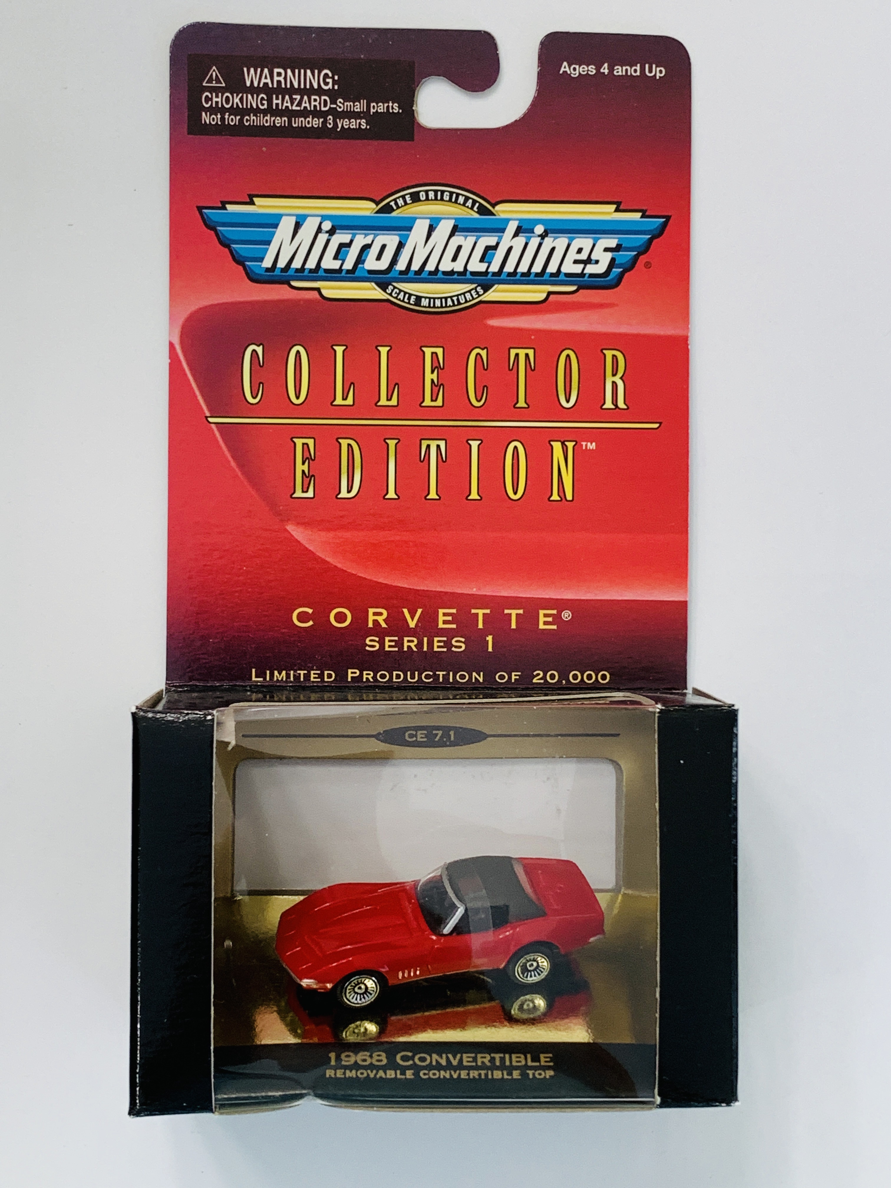 Micro Machines Collector Edition Corvette Series 1 1968 Convertible - Red