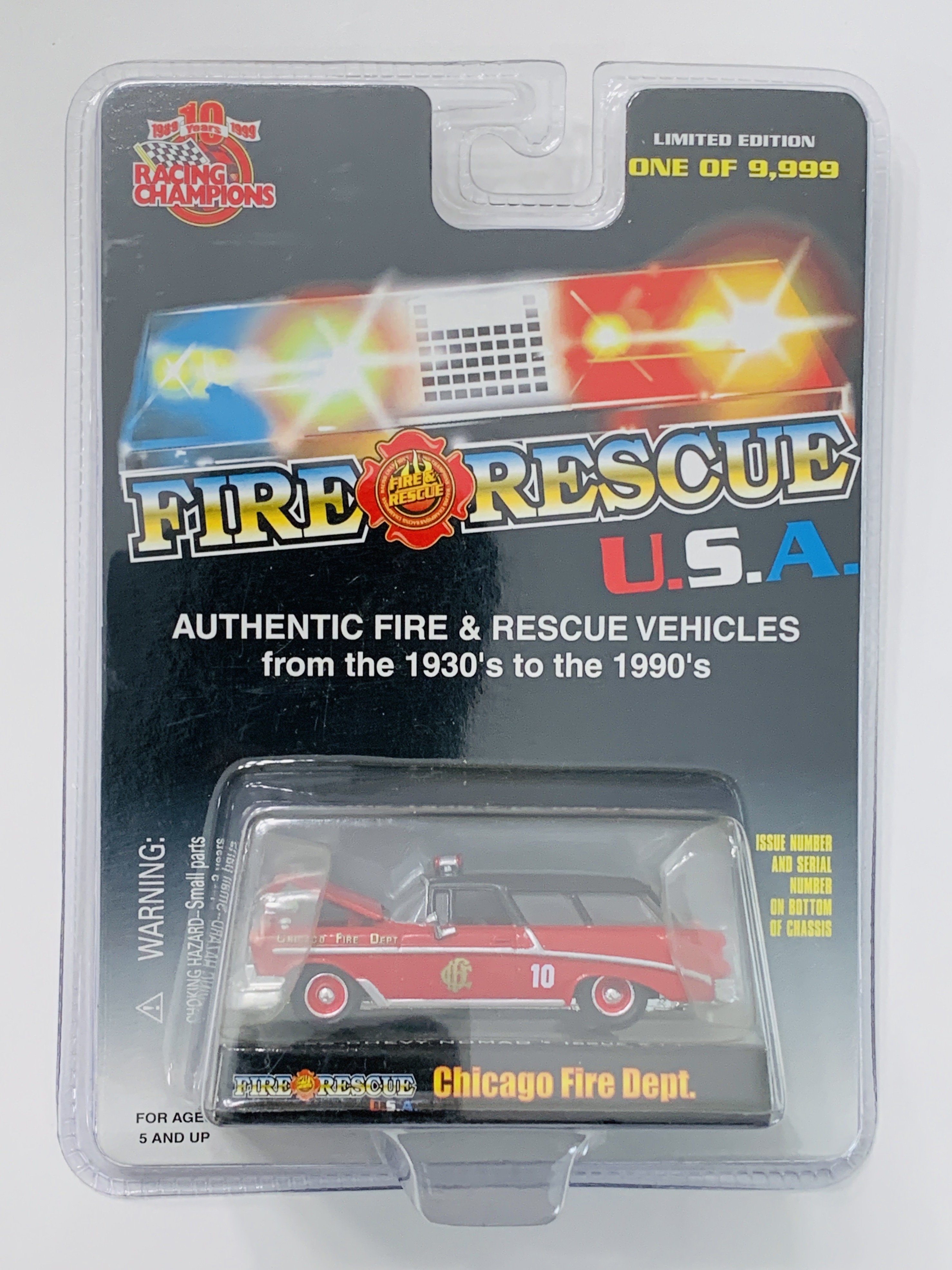 Racing Champions Fire Rescue USA Chicago Fire Department '56 Chevy Nomad