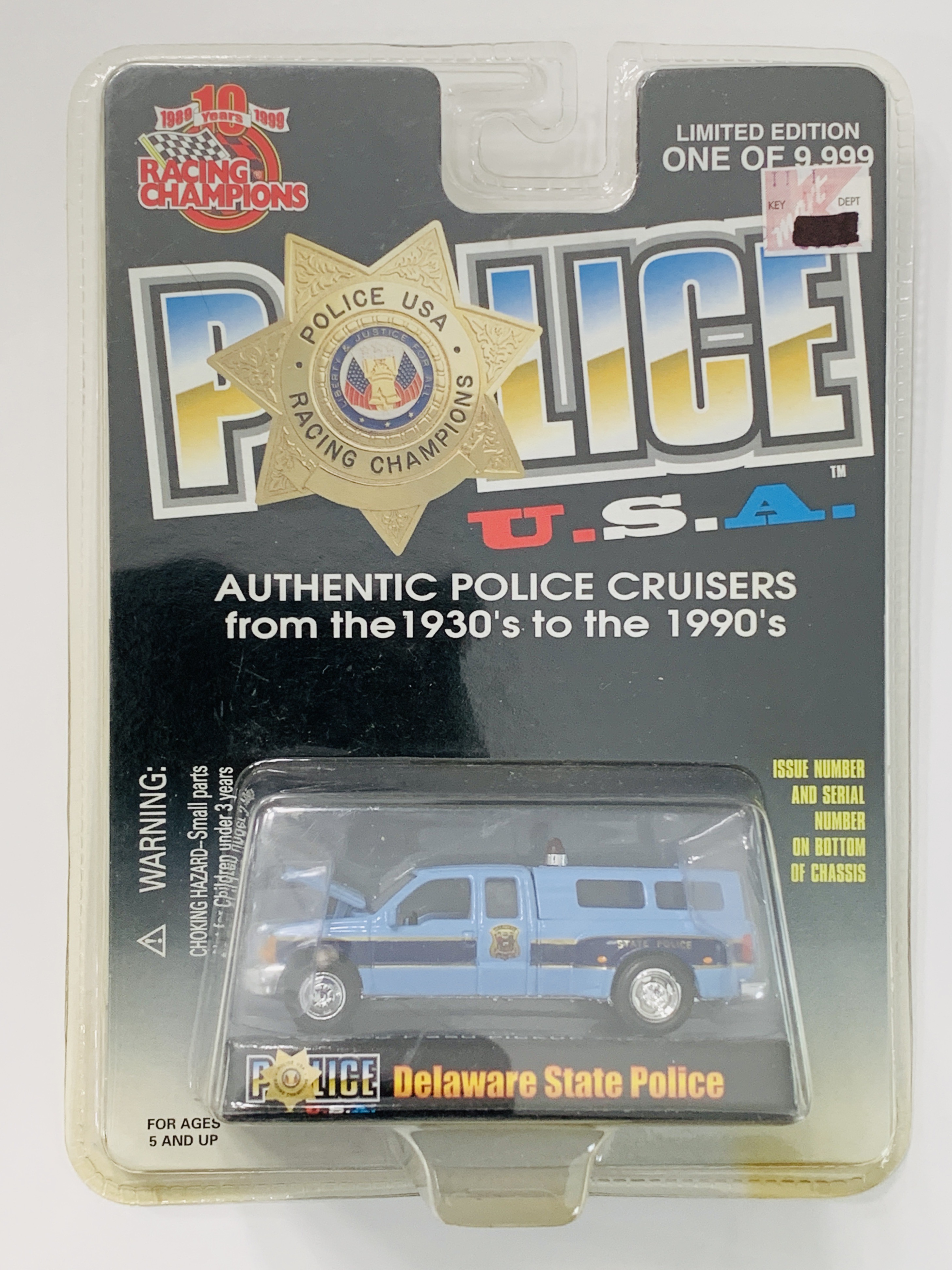 Racing Champions Police USA Delaware State Police '99 Ford F-350 Pickup
