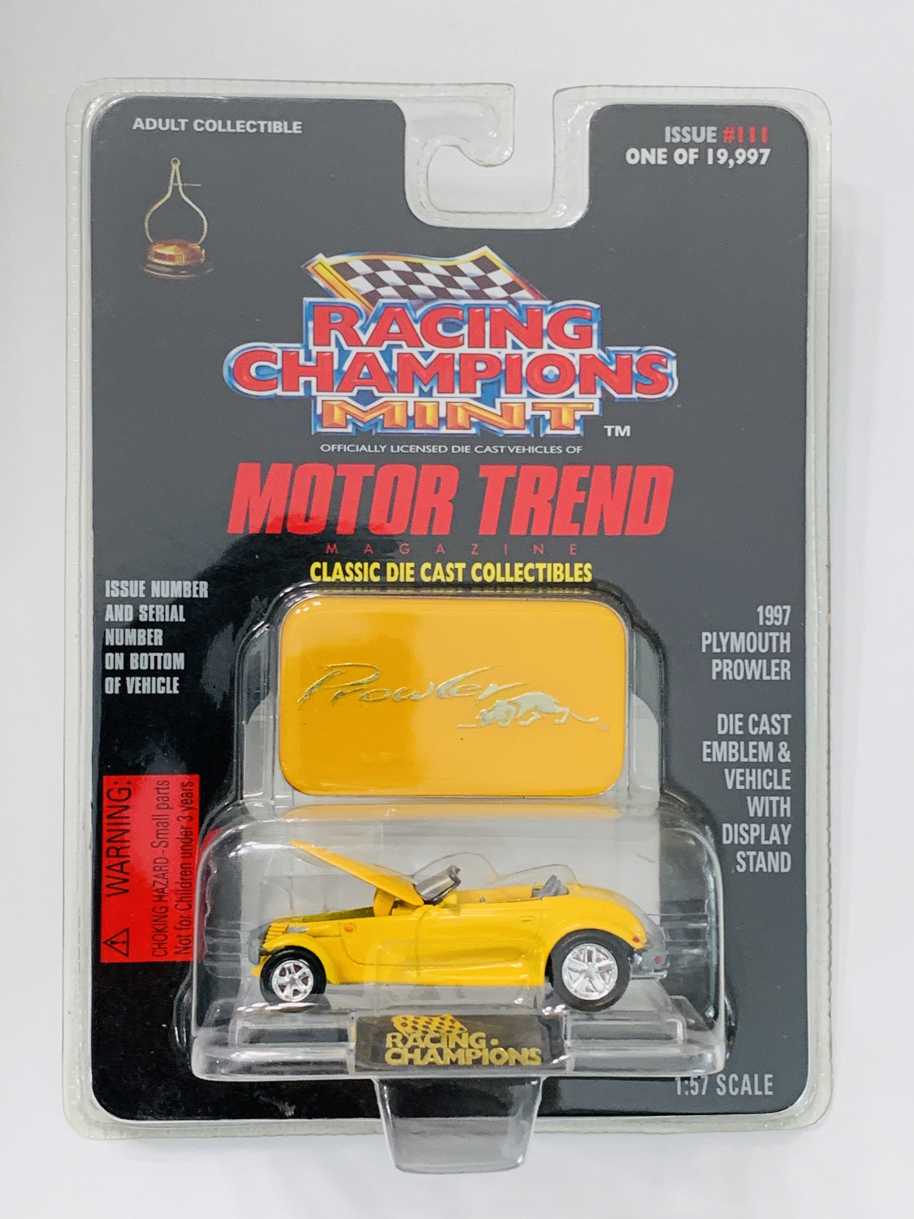 Racing Champions Mint Edition 1997 Plymouth Prowler - Yellow