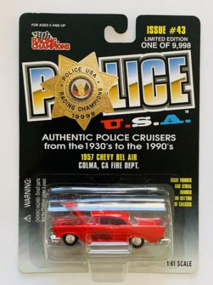 153278-Racing-Champions-Police-Colma--Ca-Fire-Dept.-1957-Chevy-Bel-Air