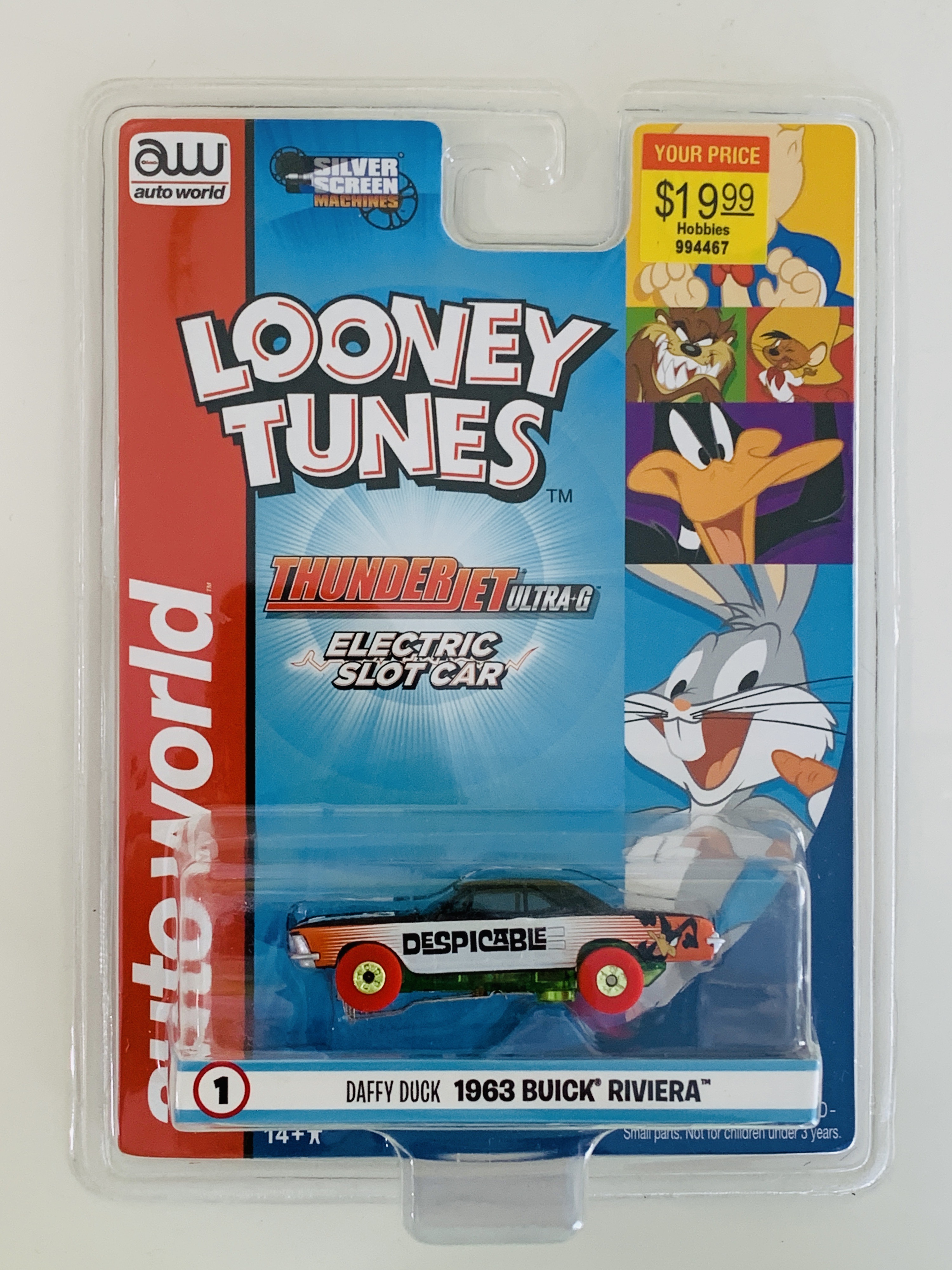 Auto World Looney Tunes Daffy Duck 1963 Buick Riviera Slot Car